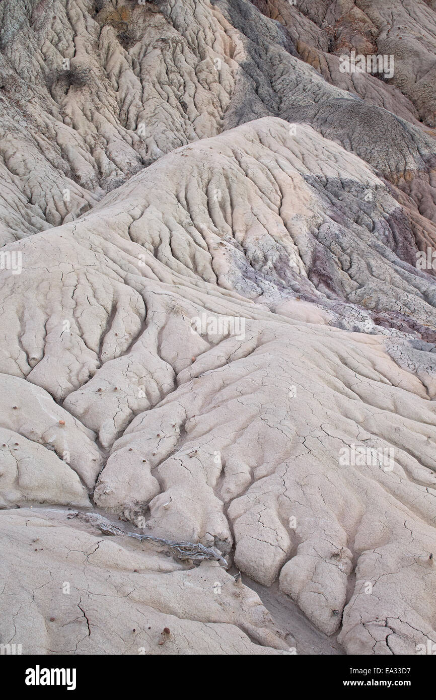 Modello di erosione in colorate sporco, Vermiglio scogliere monumento nazionale, Arizona, Stati Uniti d'America, America del Nord Foto Stock