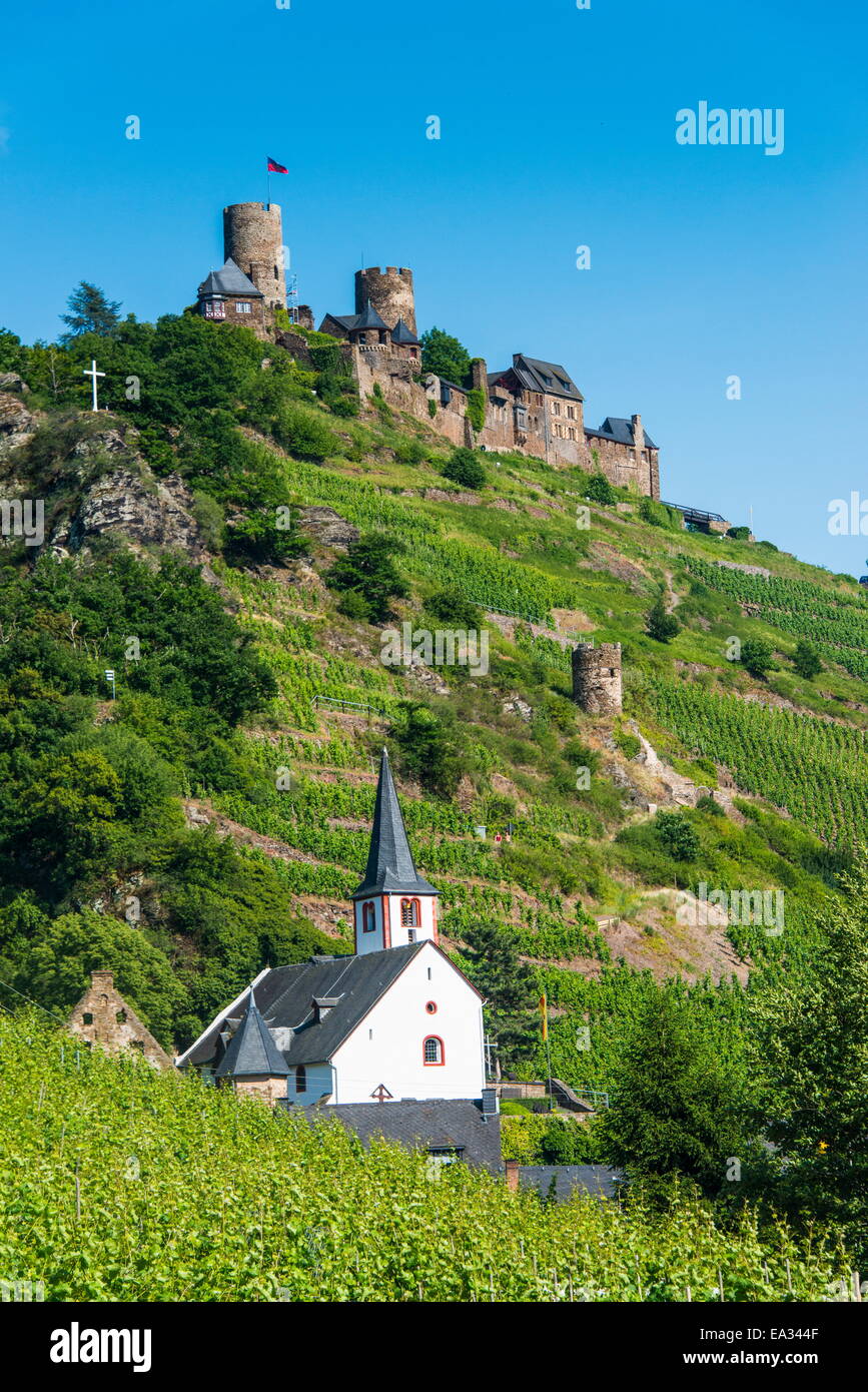 Castel Thurant sopra Alken, Valle della Mosella, Renania-Palatinato, Germania, Europa Foto Stock