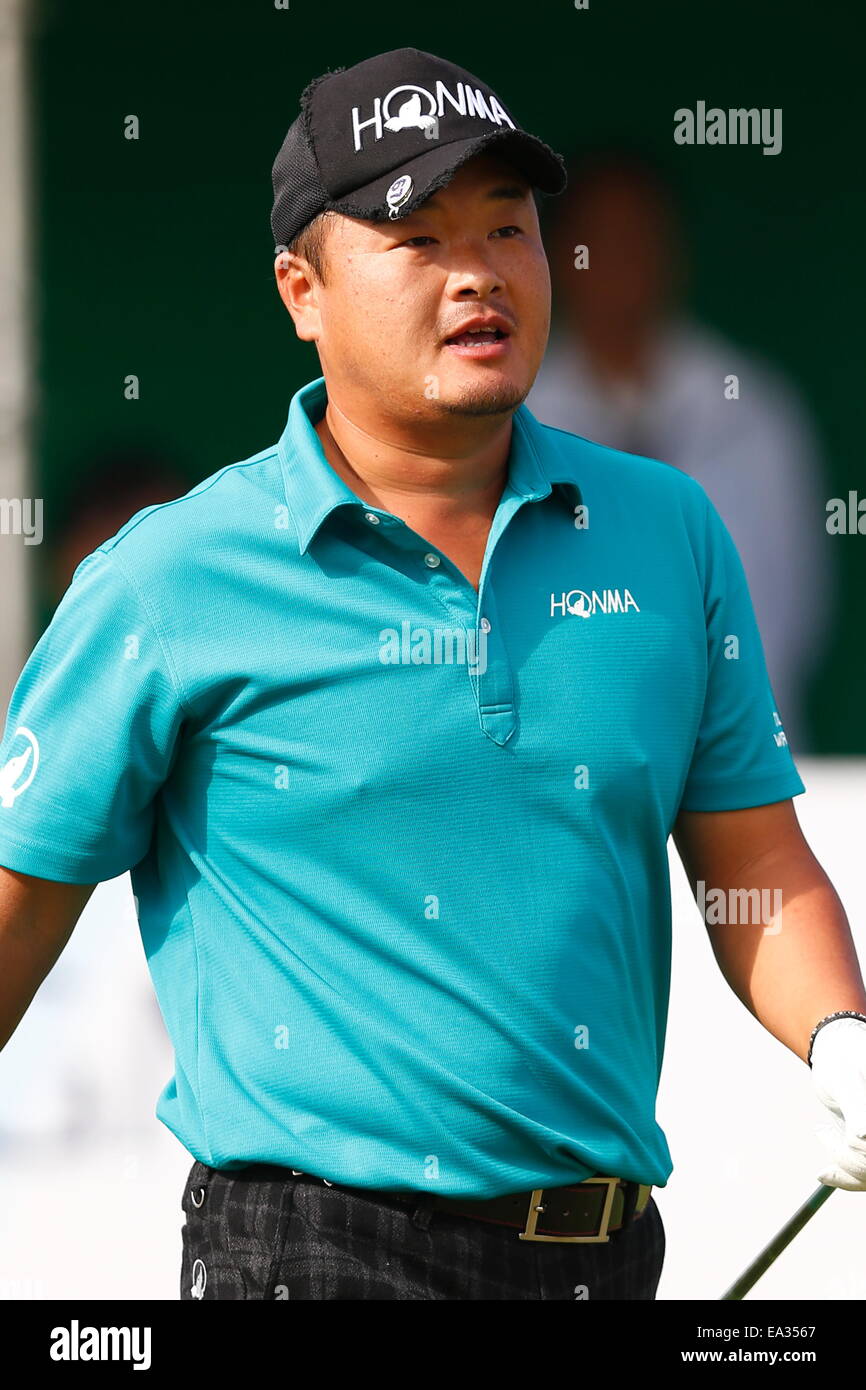 Chiba, Giappone. 6 Nov, 2014. Komei Oda Golf : HEIWA PGM CAMPIONATO Kasumigaura nel primo round a Miho Golf Club a Chiba, Giappone . © AFLO SPORT/Alamy Live News Foto Stock
