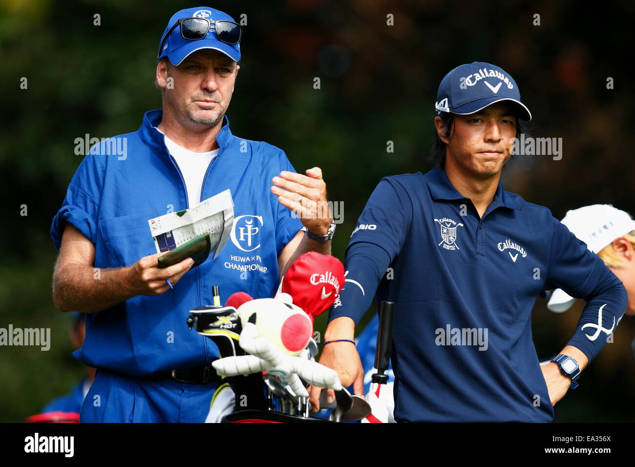 Chiba, Giappone. 6 Nov, 2014. Ryo Ishikawa Golf : HEIWA PGM CAMPIONATO Kasumigaura nel primo round a Miho Golf Club a Chiba, Giappone . © AFLO SPORT/Alamy Live News Foto Stock