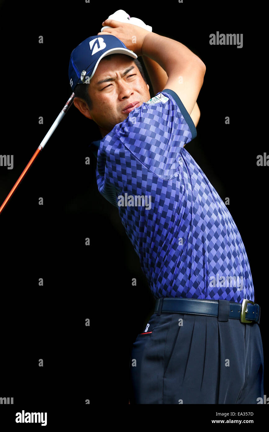 Chiba, Giappone. 6 Nov, 2014. Yuta Ikeda Golf : HEIWA PGM CAMPIONATO Kasumigaura nel primo round a Miho Golf Club a Chiba, Giappone . © AFLO SPORT/Alamy Live News Foto Stock
