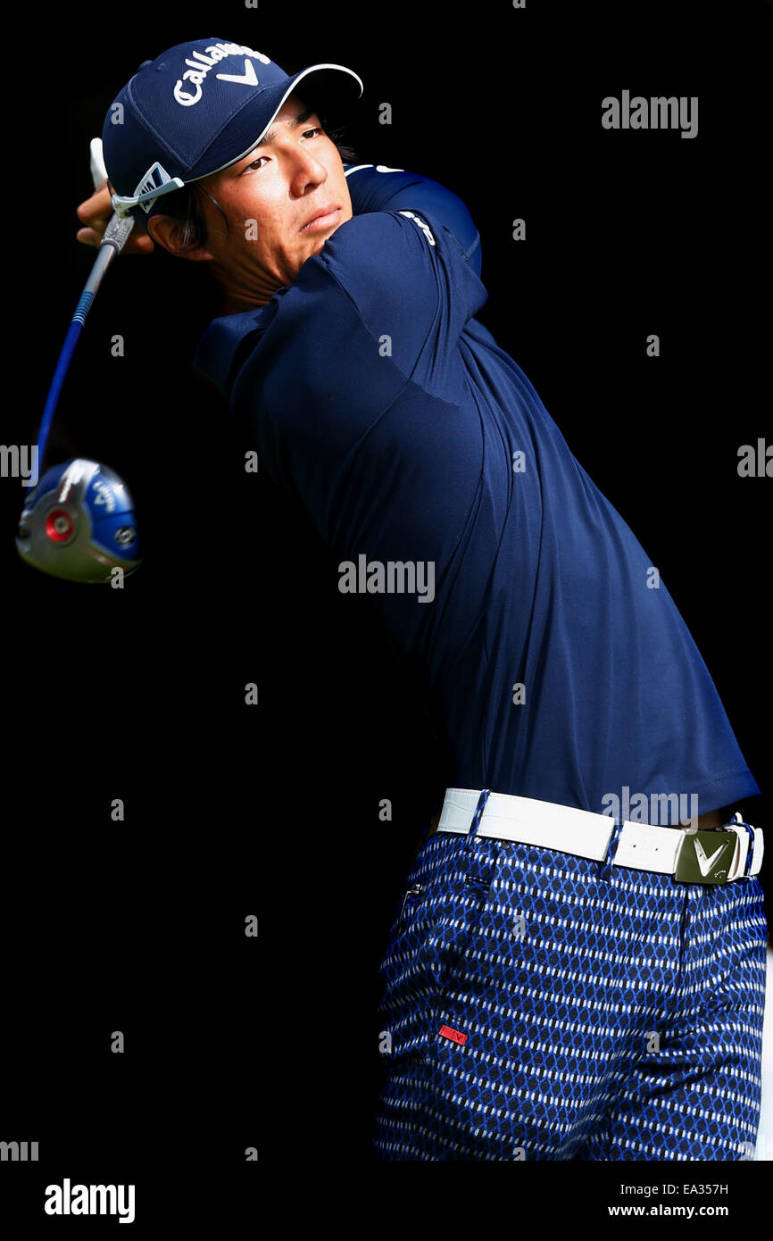 Chiba, Giappone. 6 Nov, 2014. Ryo Ishikawa Golf : HEIWA PGM CAMPIONATO Kasumigaura nel primo round a Miho Golf Club a Chiba, Giappone . © AFLO SPORT/Alamy Live News Foto Stock