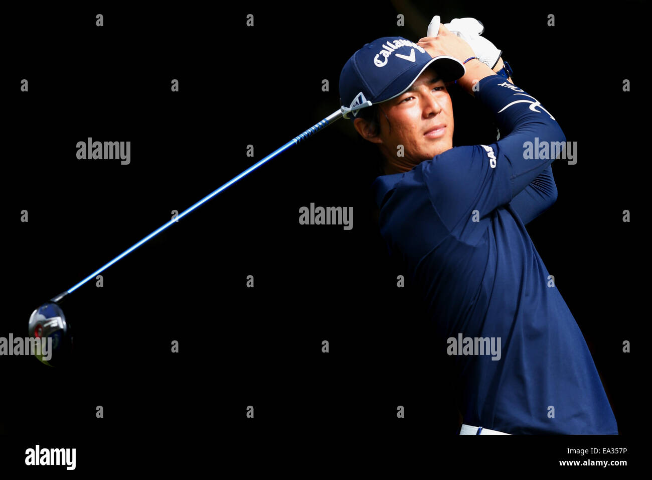 Chiba, Giappone. 6 Nov, 2014. Ryo Ishikawa Golf : HEIWA PGM CAMPIONATO Kasumigaura nel primo round a Miho Golf Club a Chiba, Giappone . © AFLO SPORT/Alamy Live News Foto Stock
