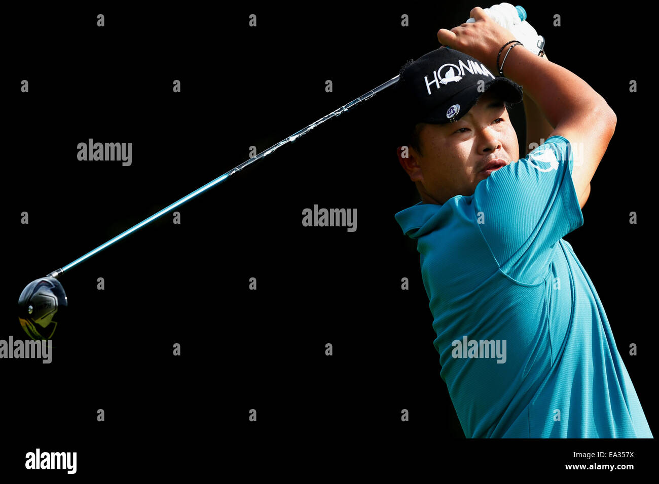 Chiba, Giappone. 6 Nov, 2014. Komei Oda Golf : HEIWA PGM CAMPIONATO Kasumigaura nel primo round a Miho Golf Club a Chiba, Giappone . © AFLO SPORT/Alamy Live News Foto Stock