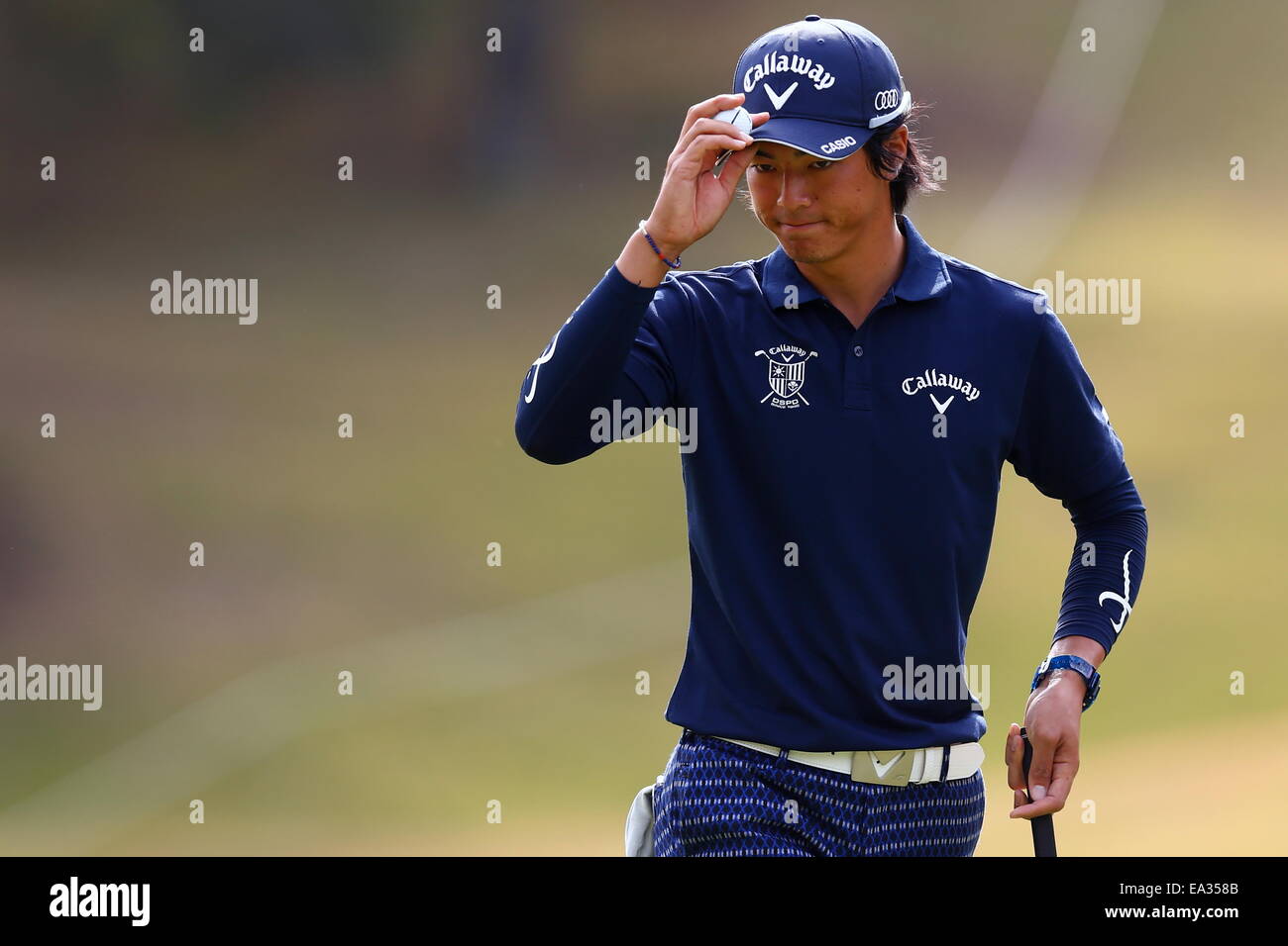 Chiba, Giappone. 6 Nov, 2014. Ryo Ishikawa Golf : HEIWA PGM CAMPIONATO Kasumigaura nel primo round a Miho Golf Club a Chiba, Giappone . © AFLO SPORT/Alamy Live News Foto Stock