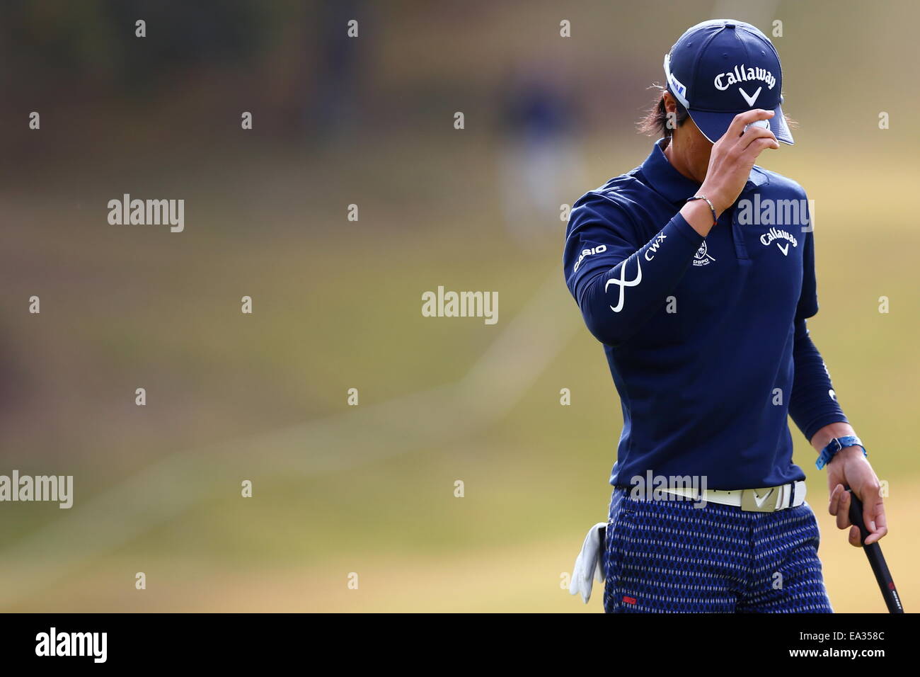 Chiba, Giappone. 6 Nov, 2014. Ryo Ishikawa Golf : HEIWA PGM CAMPIONATO Kasumigaura nel primo round a Miho Golf Club a Chiba, Giappone . © AFLO SPORT/Alamy Live News Foto Stock