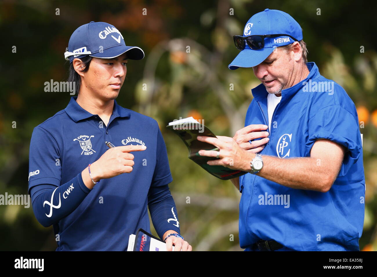 Chiba, Giappone. 6 Nov, 2014. Ryo Ishikawa Golf : HEIWA PGM CAMPIONATO Kasumigaura nel primo round a Miho Golf Club a Chiba, Giappone . © AFLO SPORT/Alamy Live News Foto Stock