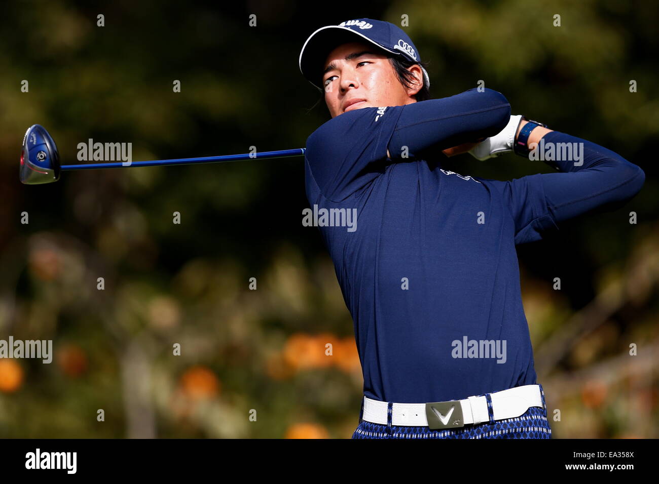 Chiba, Giappone. 6 Nov, 2014. Ryo Ishikawa Golf : HEIWA PGM CAMPIONATO Kasumigaura nel primo round a Miho Golf Club a Chiba, Giappone . © AFLO SPORT/Alamy Live News Foto Stock