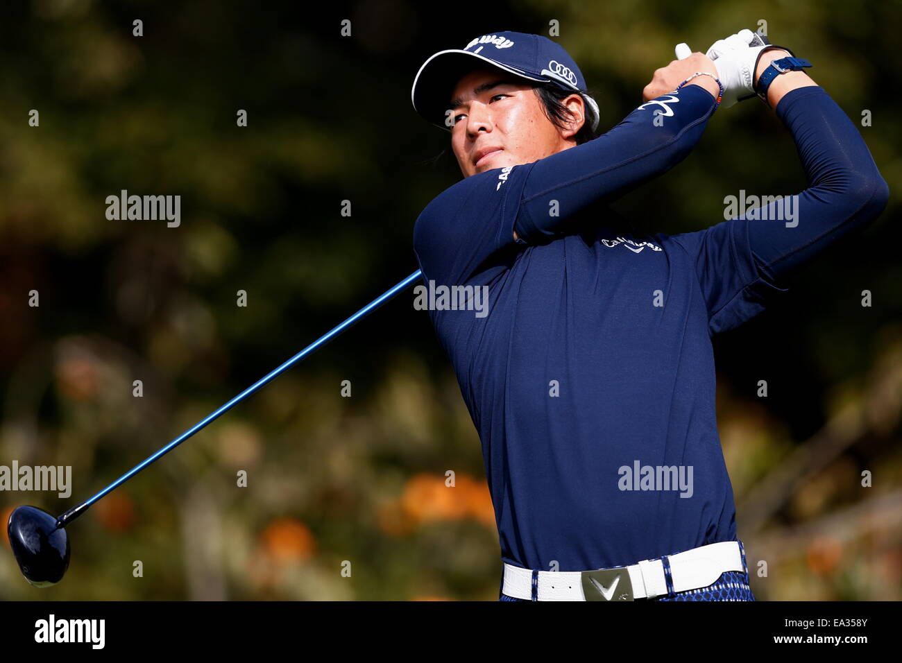 Chiba, Giappone. 6 Nov, 2014. Ryo Ishikawa Golf : HEIWA PGM CAMPIONATO Kasumigaura nel primo round a Miho Golf Club a Chiba, Giappone . © AFLO SPORT/Alamy Live News Foto Stock
