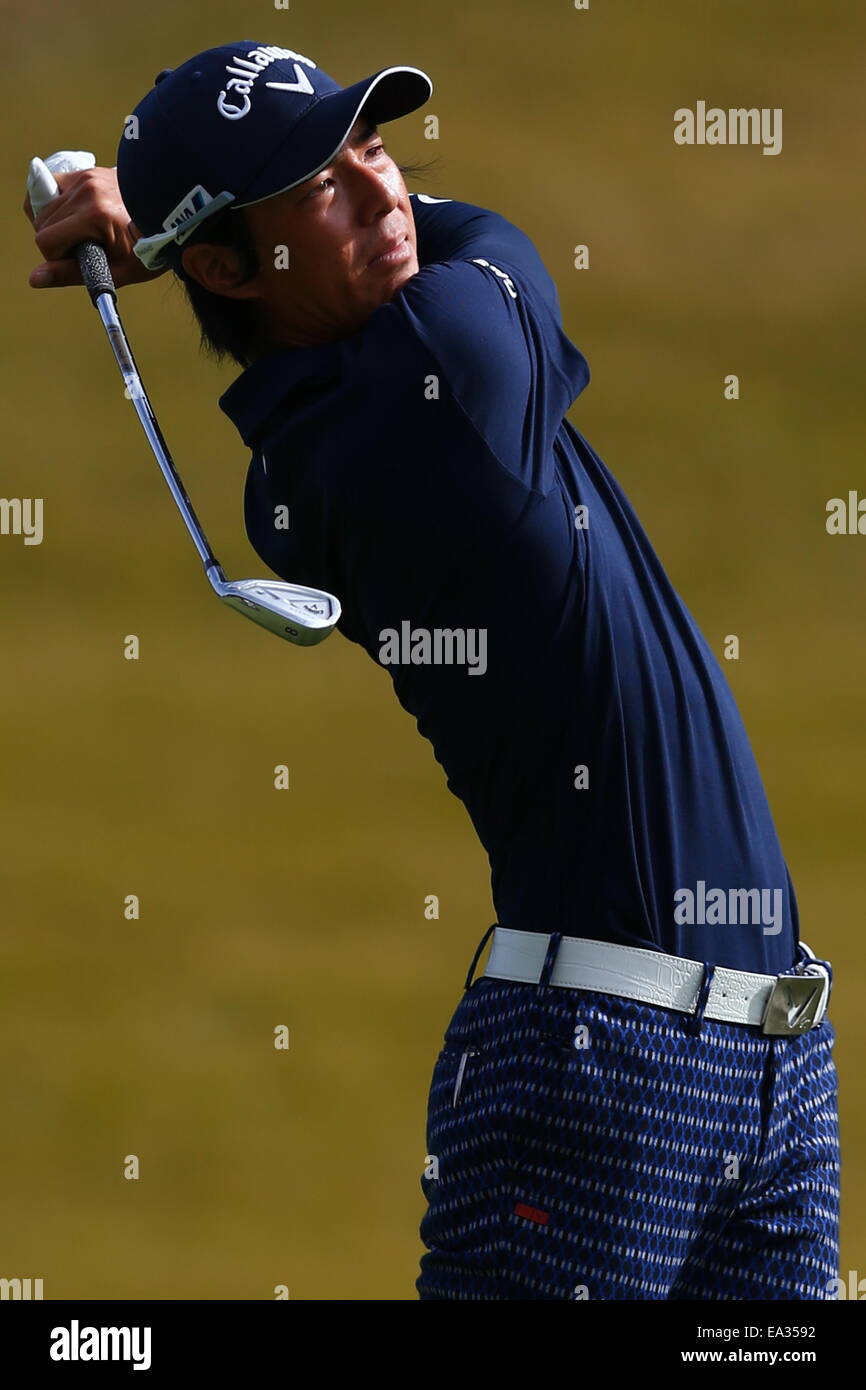 Chiba, Giappone. 6 Nov, 2014. Ryo Ishikawa Golf : HEIWA PGM CAMPIONATO Kasumigaura nel primo round a Miho Golf Club a Chiba, Giappone . © AFLO SPORT/Alamy Live News Foto Stock