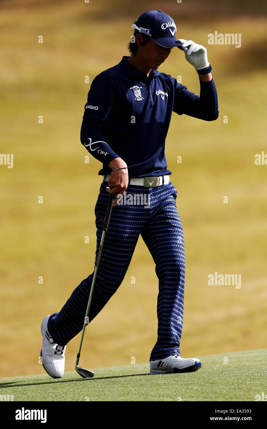 Chiba, Giappone. 6 Nov, 2014. Ryo Ishikawa Golf : HEIWA PGM CAMPIONATO Kasumigaura nel primo round a Miho Golf Club a Chiba, Giappone . © AFLO SPORT/Alamy Live News Foto Stock