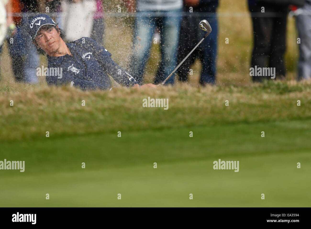 Chiba, Giappone. 6 Nov, 2014. Ryo Ishikawa Golf : HEIWA PGM CAMPIONATO Kasumigaura nel primo round a Miho Golf Club a Chiba, Giappone . © AFLO SPORT/Alamy Live News Foto Stock