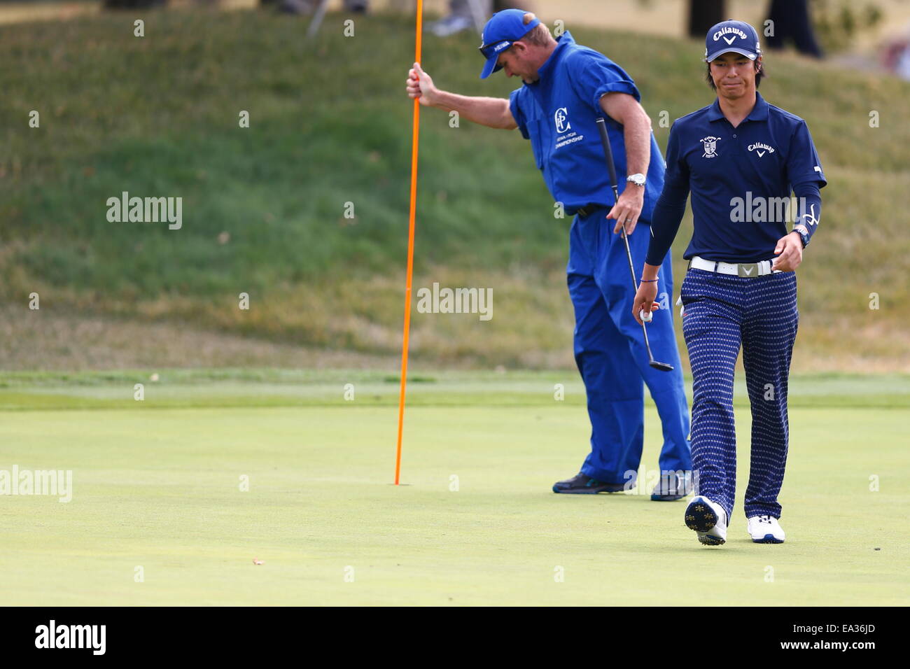 Chiba, Giappone. 6 Nov, 2014. Ryo Ishikawa Golf : HEIWA PGM CAMPIONATO Kasumigaura nel primo round a Miho Golf Club a Chiba, Giappone . © AFLO SPORT/Alamy Live News Foto Stock