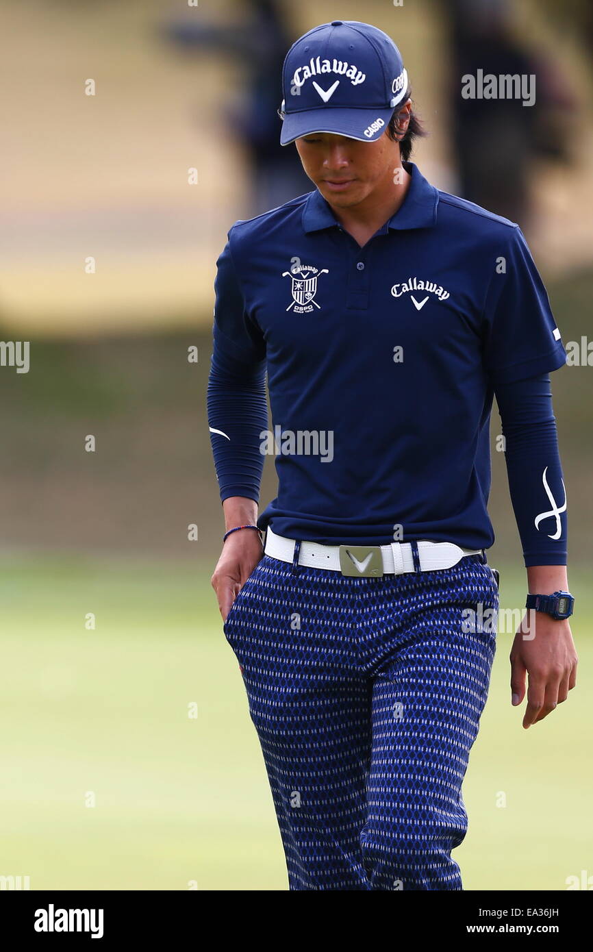 Chiba, Giappone. 6 Nov, 2014. Ryo Ishikawa Golf : HEIWA PGM CAMPIONATO Kasumigaura nel primo round a Miho Golf Club a Chiba, Giappone . © AFLO SPORT/Alamy Live News Foto Stock