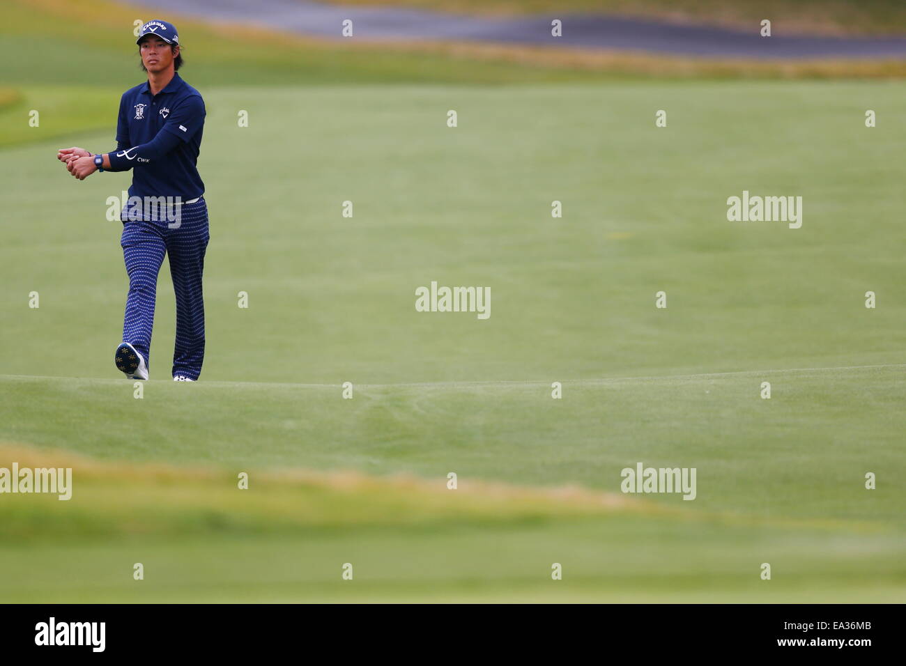 Chiba, Giappone. 6 Nov, 2014. Ryo Ishikawa Golf : HEIWA PGM CAMPIONATO Kasumigaura nel primo round a Miho Golf Club a Chiba, Giappone . © AFLO SPORT/Alamy Live News Foto Stock