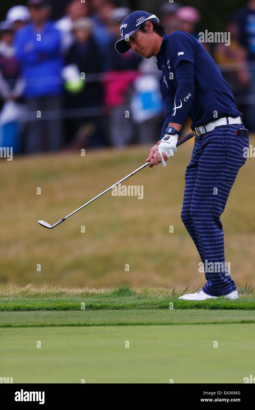 Chiba, Giappone. 6 Nov, 2014. Ryo Ishikawa Golf : HEIWA PGM CAMPIONATO Kasumigaura nel primo round a Miho Golf Club a Chiba, Giappone . © AFLO SPORT/Alamy Live News Foto Stock