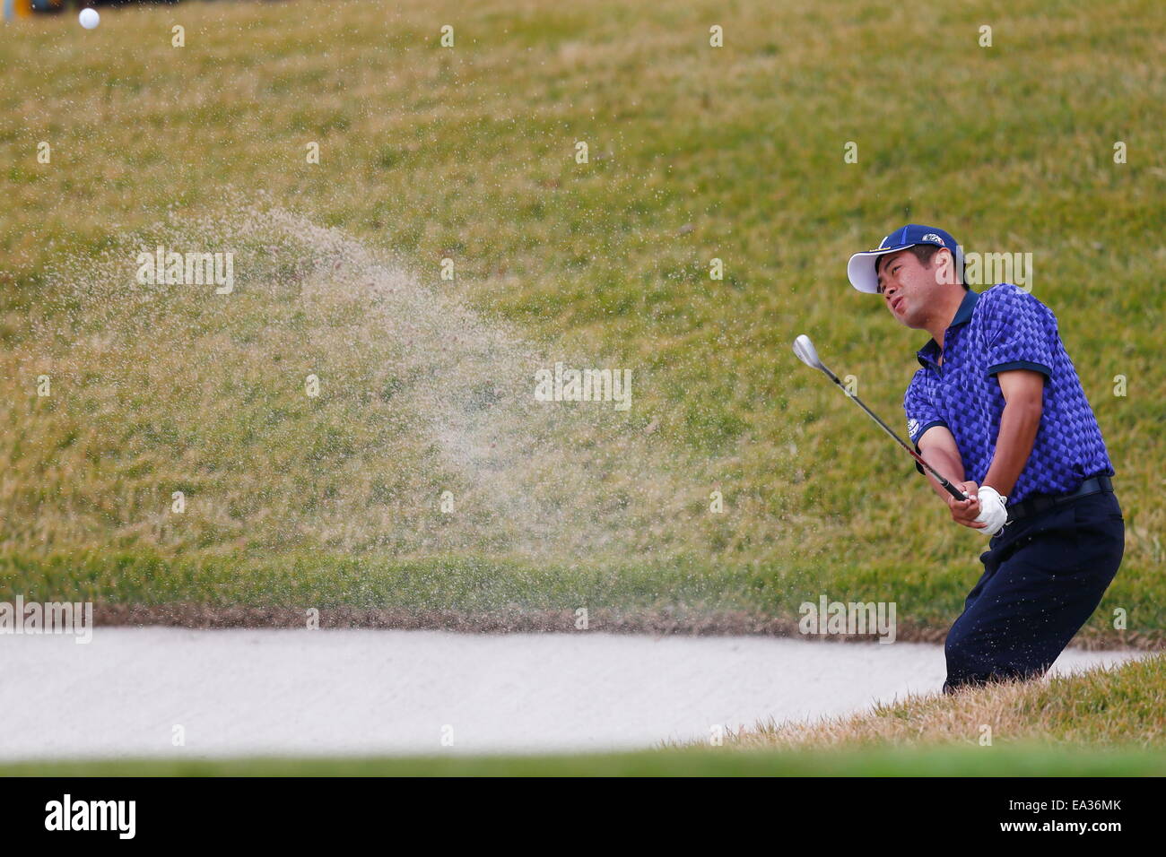 Chiba, Giappone. 6 Nov, 2014. Yuta Ikeda Golf : HEIWA PGM CAMPIONATO Kasumigaura nel primo round a Miho Golf Club a Chiba, Giappone . © AFLO SPORT/Alamy Live News Foto Stock