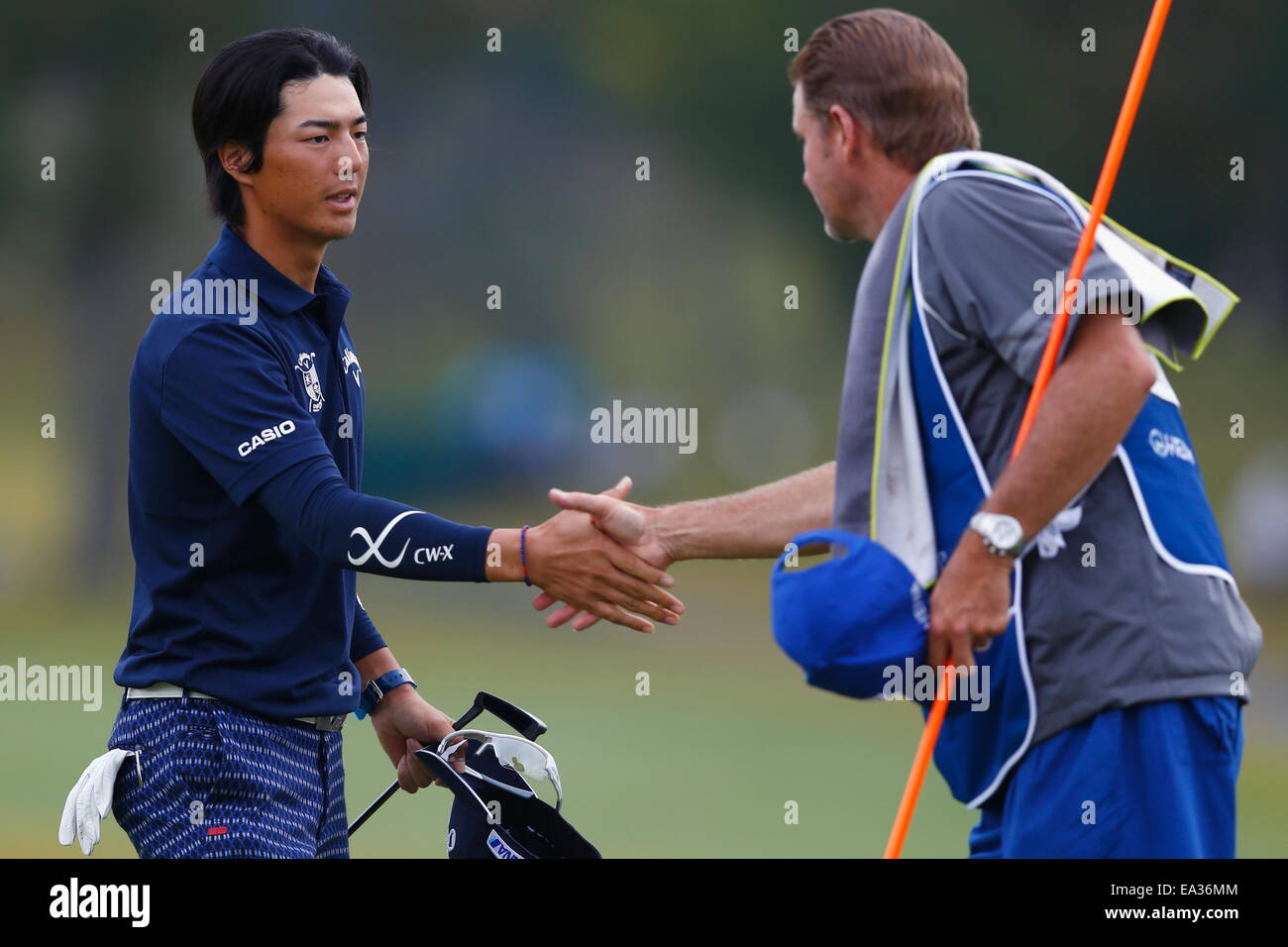 Chiba, Giappone. 6 Nov, 2014. Ryo Ishikawa Golf : HEIWA PGM CAMPIONATO Kasumigaura nel primo round a Miho Golf Club a Chiba, Giappone . © AFLO SPORT/Alamy Live News Foto Stock