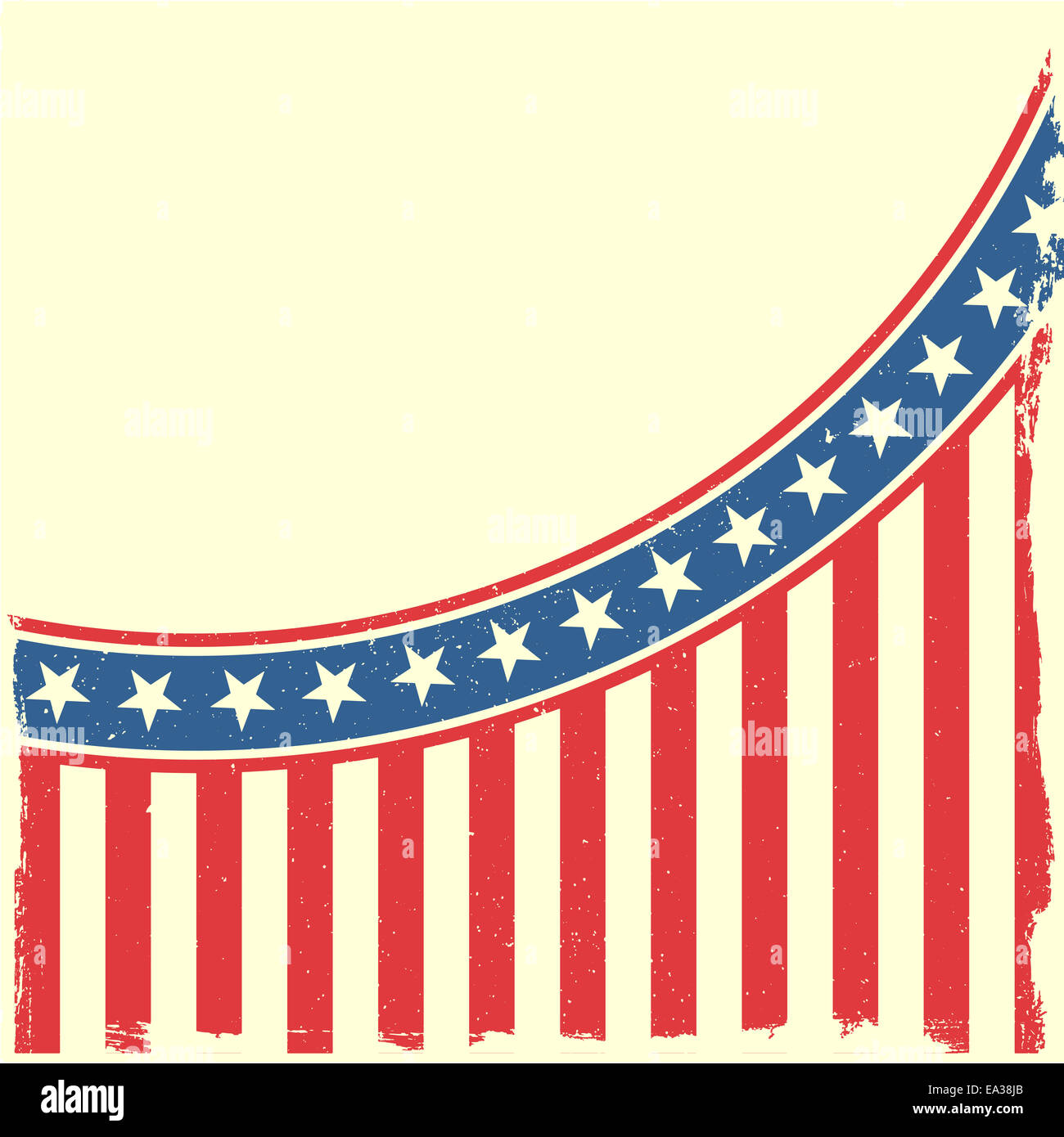 Grungy sfondo patriottico Foto Stock
