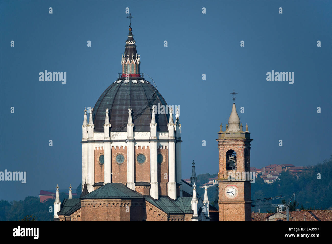 L'Italia,panorama di vigneti del Piemonte: Langhe-Roero e Monferrato nella Lista del Patrimonio Mondiale UNESCO: Fontanile d'Asti Foto Stock