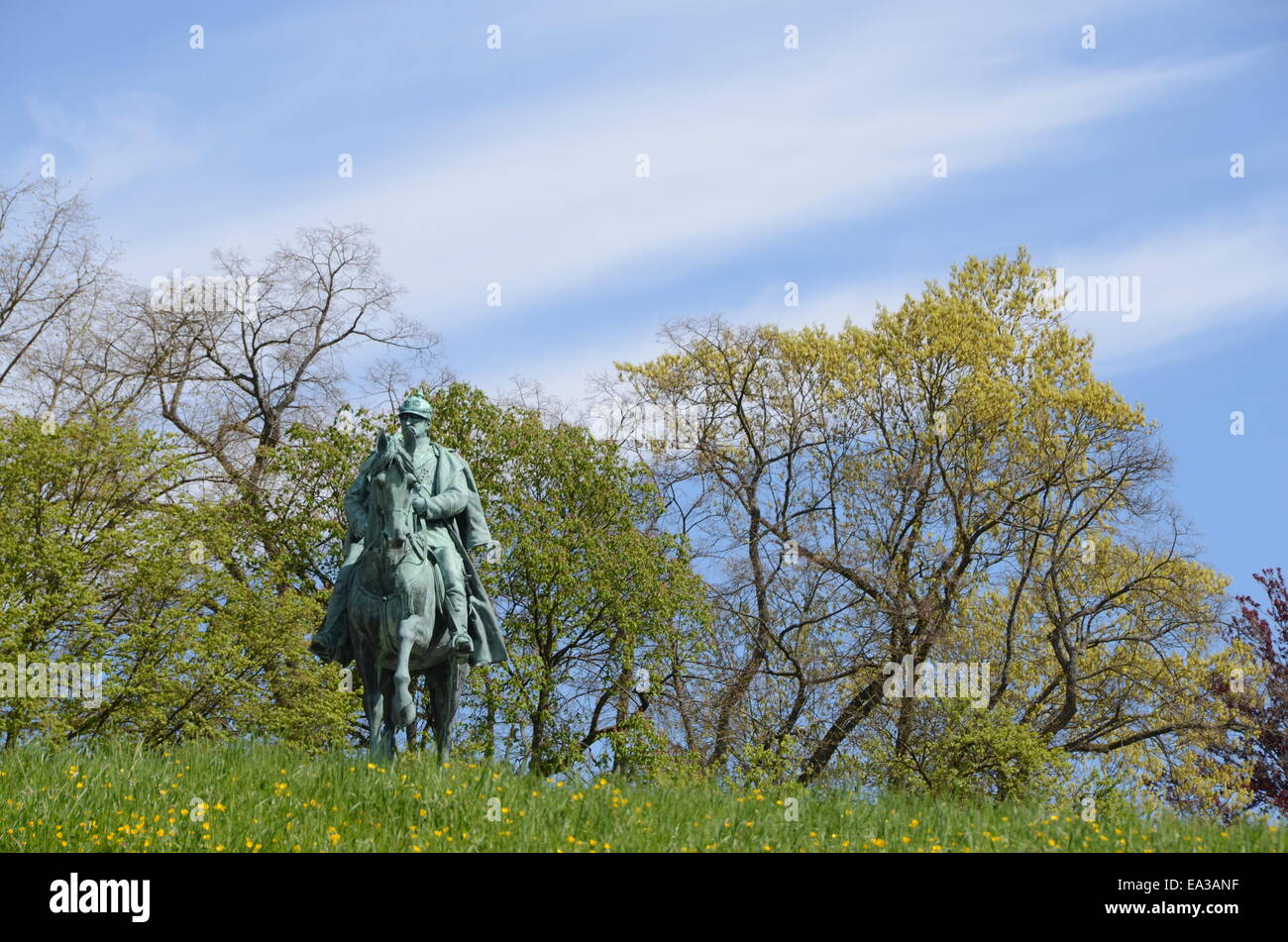 Monumento duca ernst II bavaria Foto Stock