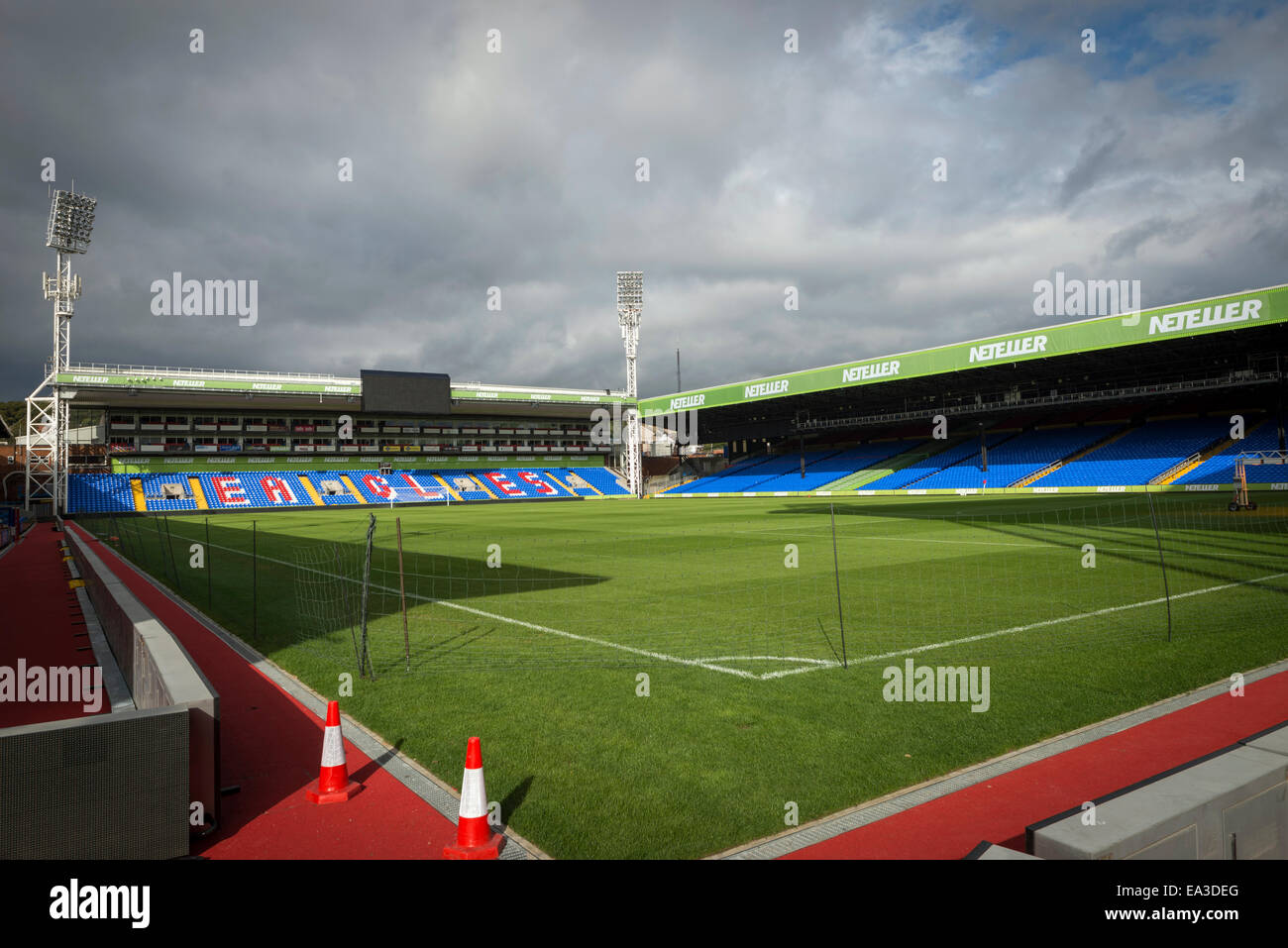 Il palazzo di cristallo il campo di calcio a Selhurst Park, Londra Sud, Regno Unito Foto Stock