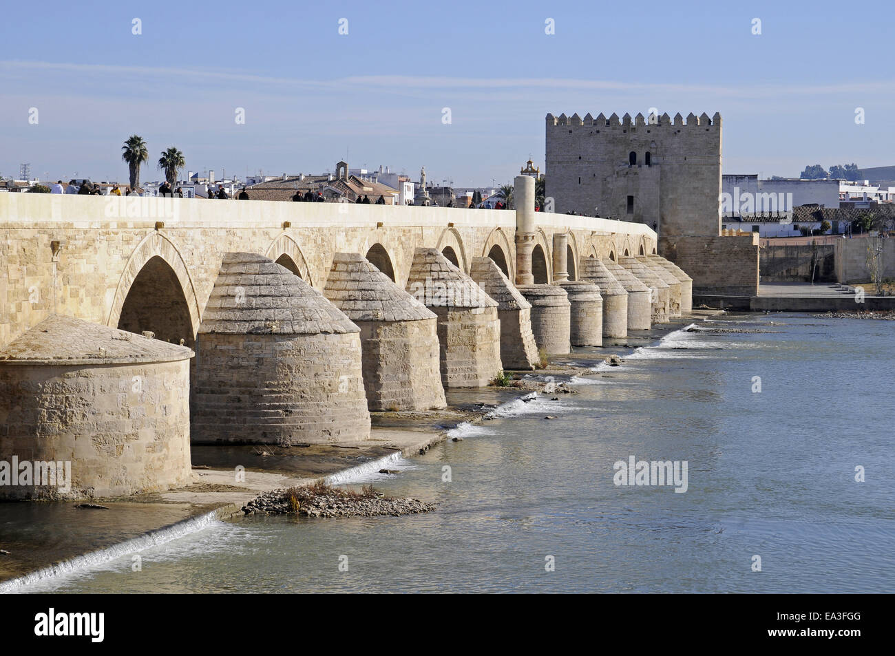 Puente Romano, ponte romano, Cordoba, Spagna Foto Stock