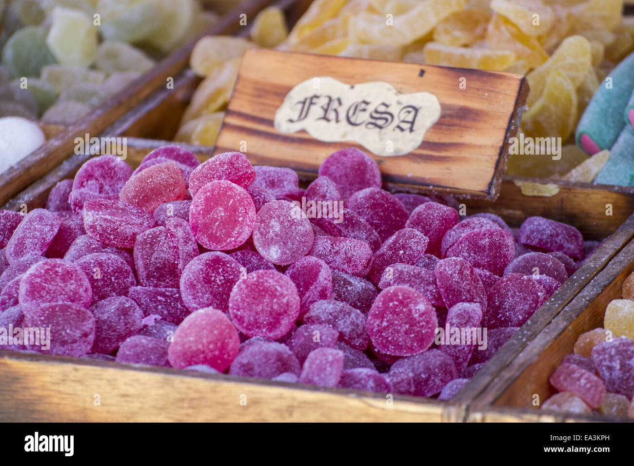 La dieta, candy e negozio di dolci fatti a mano Foto Stock