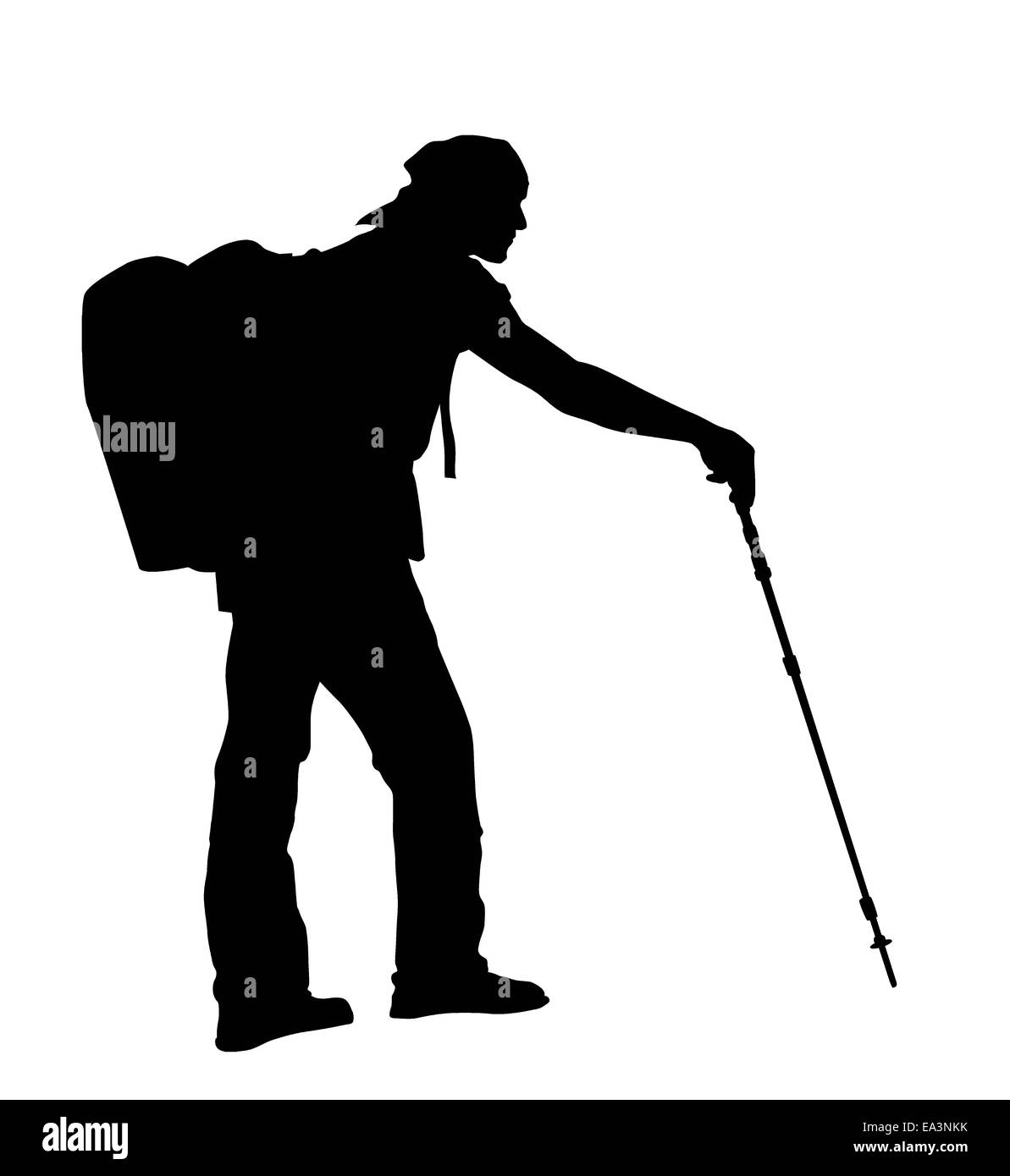 Vector Backpacker Foto Stock