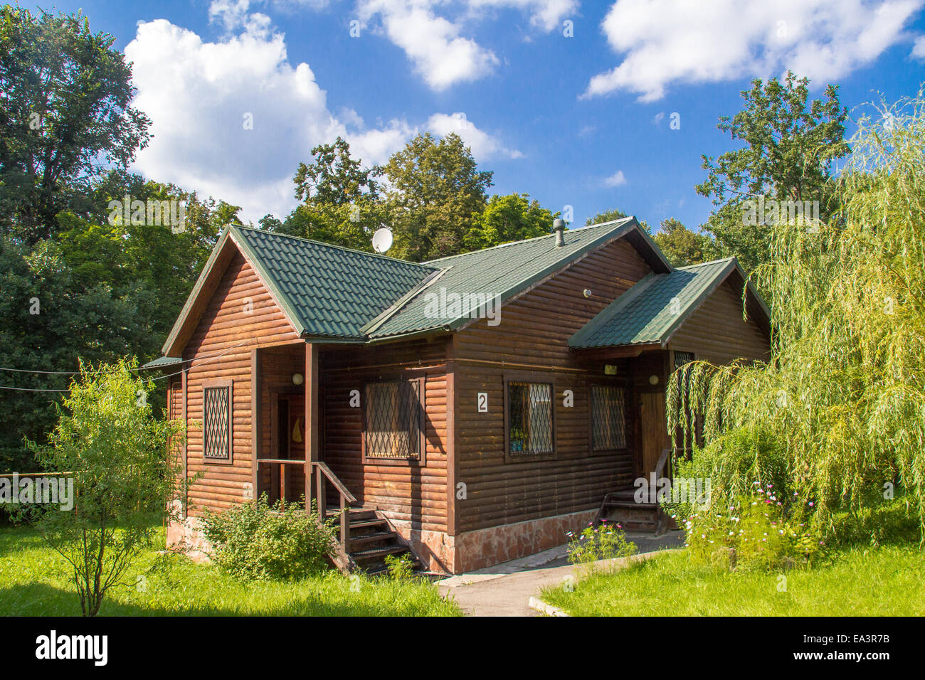 Casa in legno di Tula Regione, Russia Foto Stock