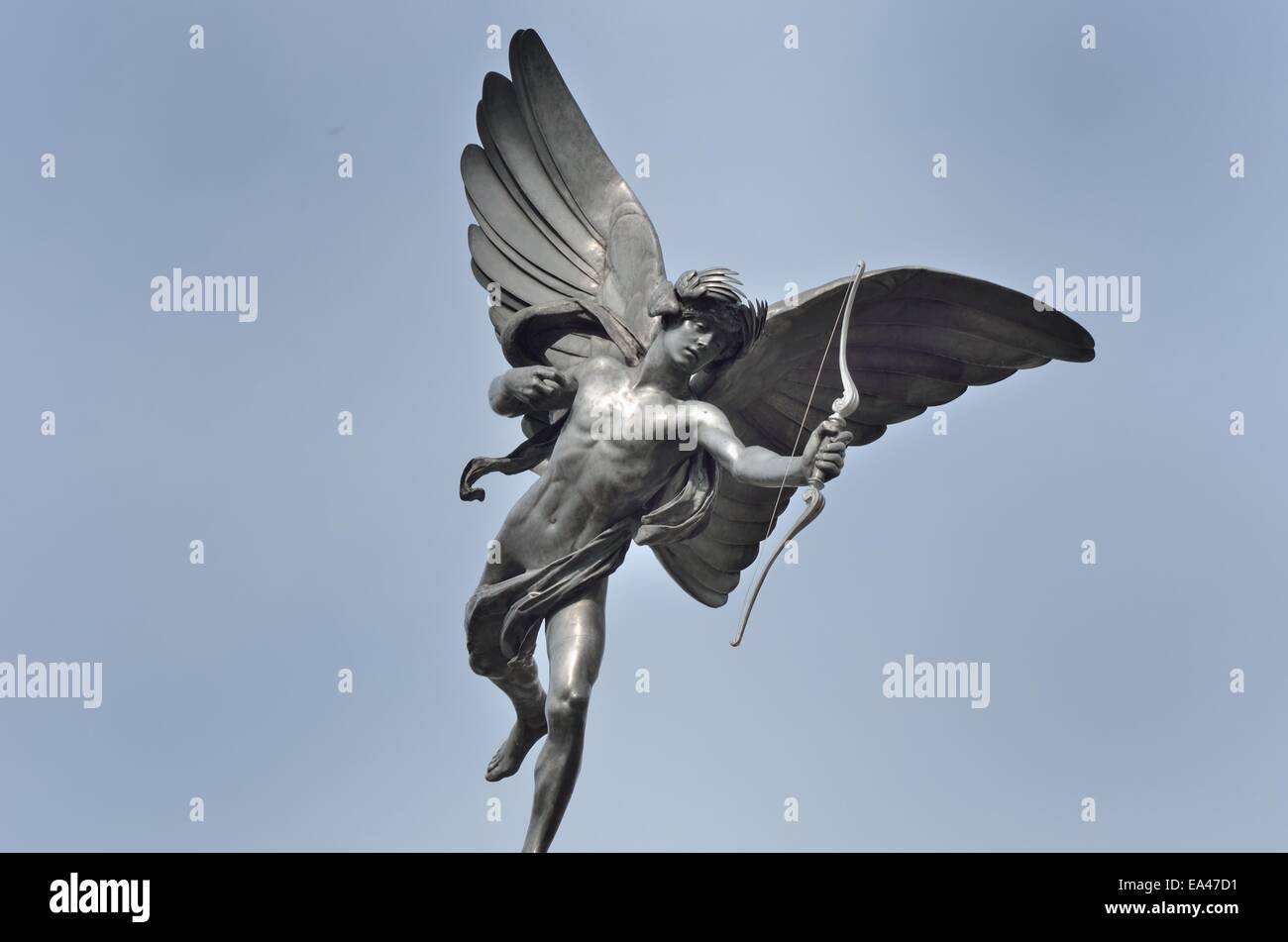 Eros a piccadilly circus Foto Stock