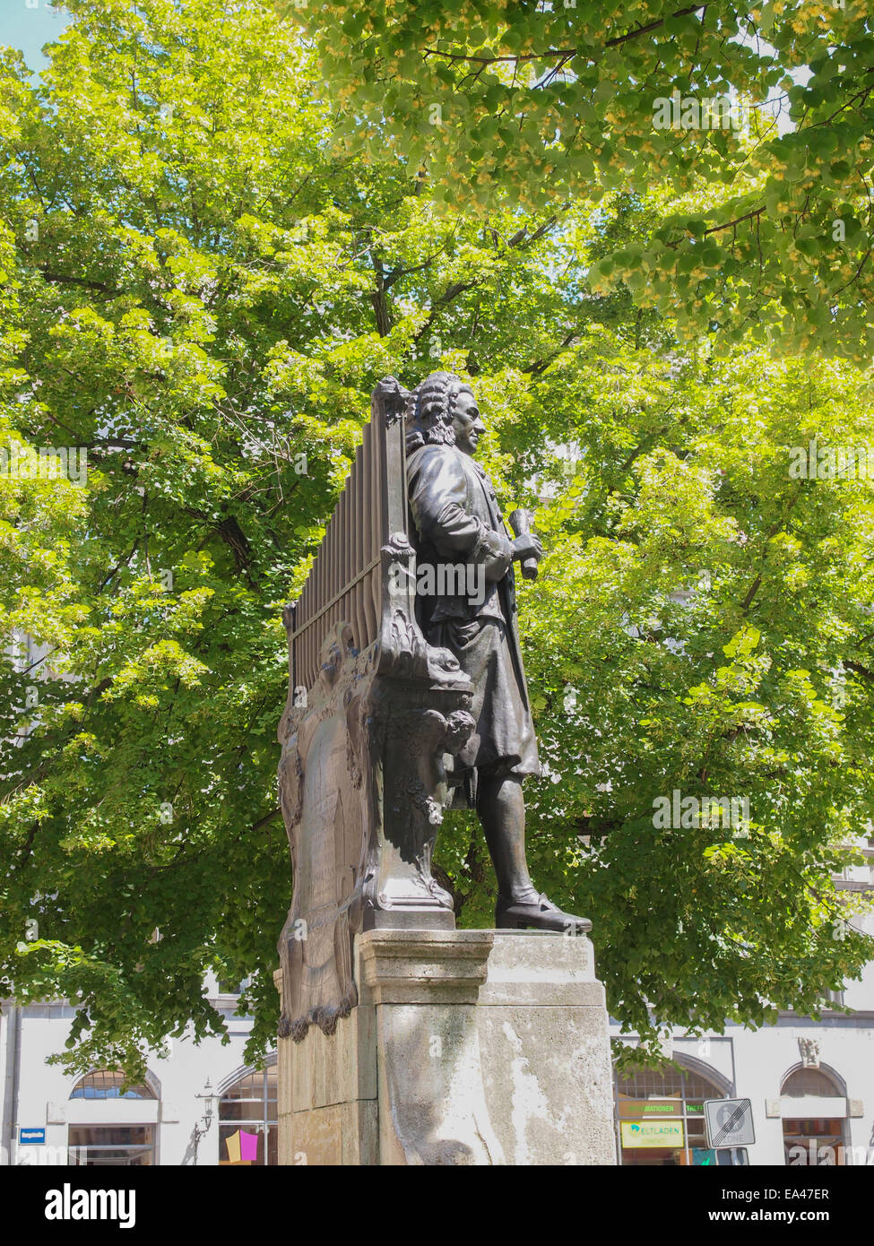 Neues Bach Denkmal Foto Stock