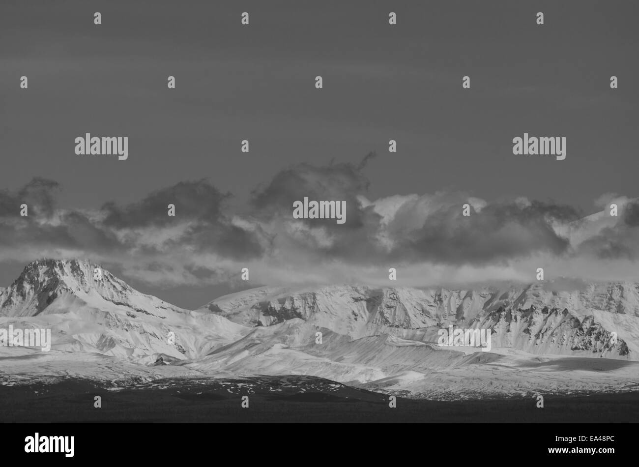 Le montagne su Alaska Foto Stock