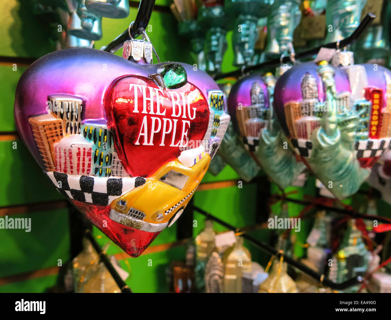 Inverno villaggio al Bryant Park di New York Foto Stock