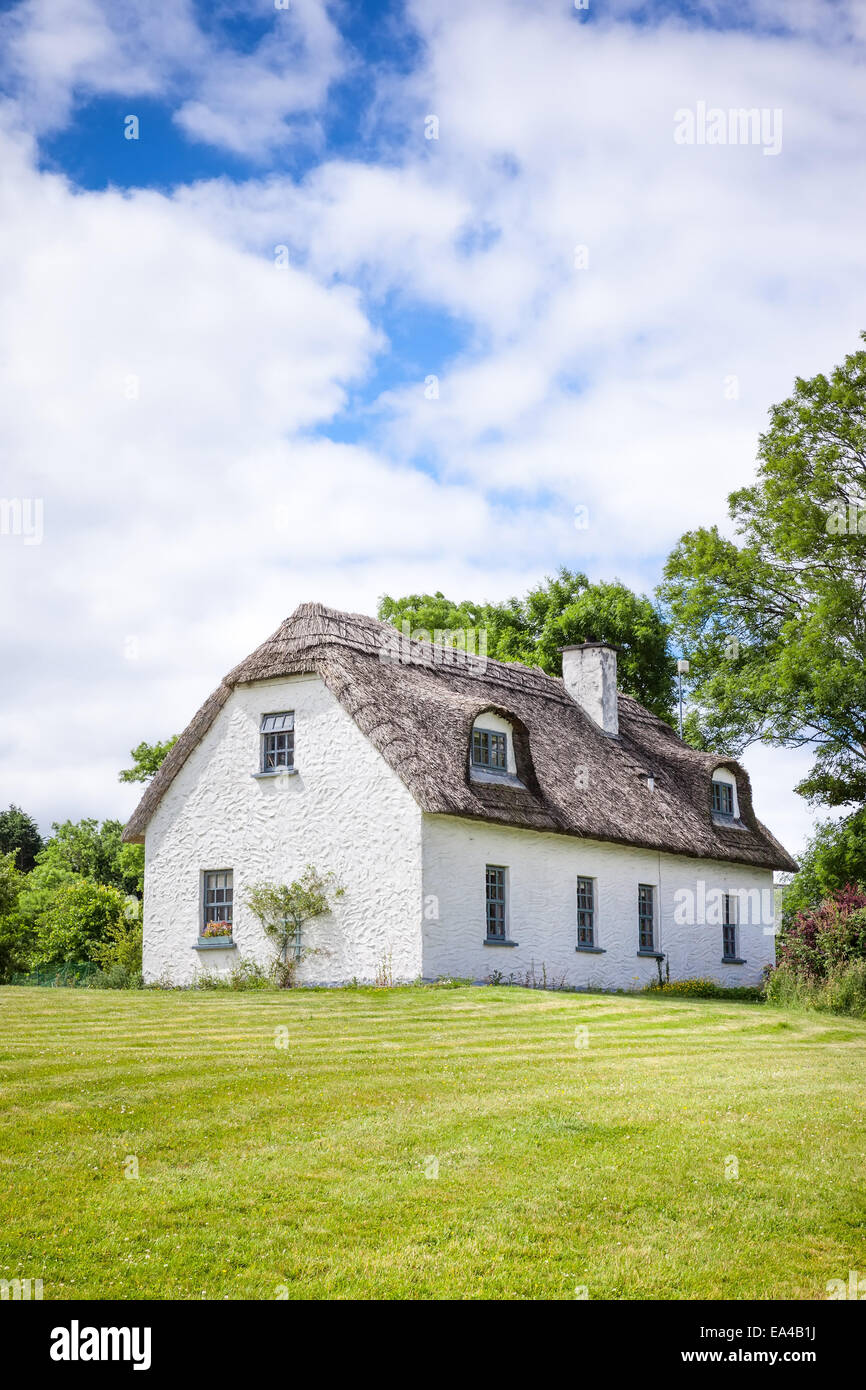 Casa di paglia in Irlanda Foto Stock