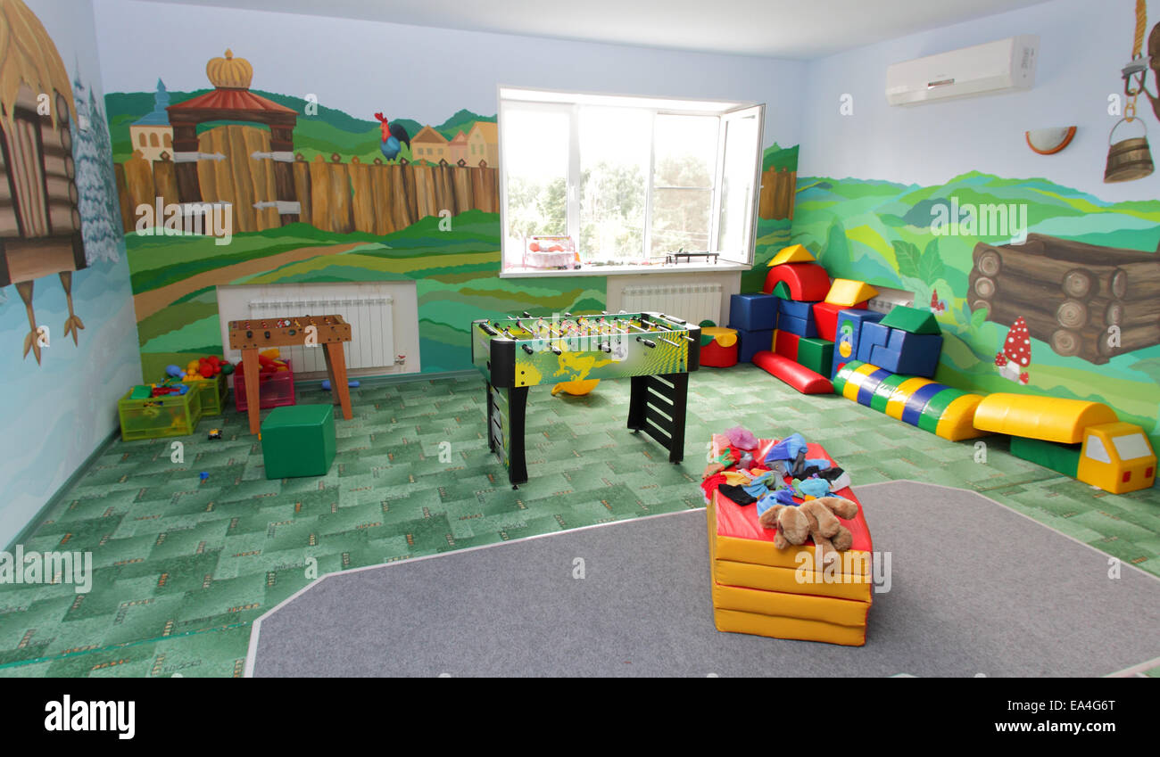 Camera per bambini, casa moderna Foto Stock