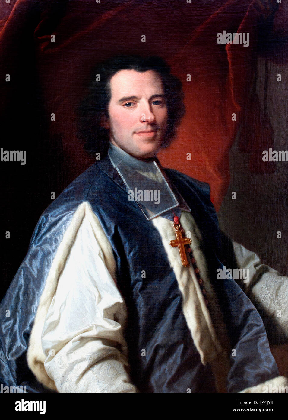 Ritratto di Claude de Saint-Simon (1733 ) Hyacinthe Rigaud Il duomo (1659-1743) Francia - Francese Foto Stock