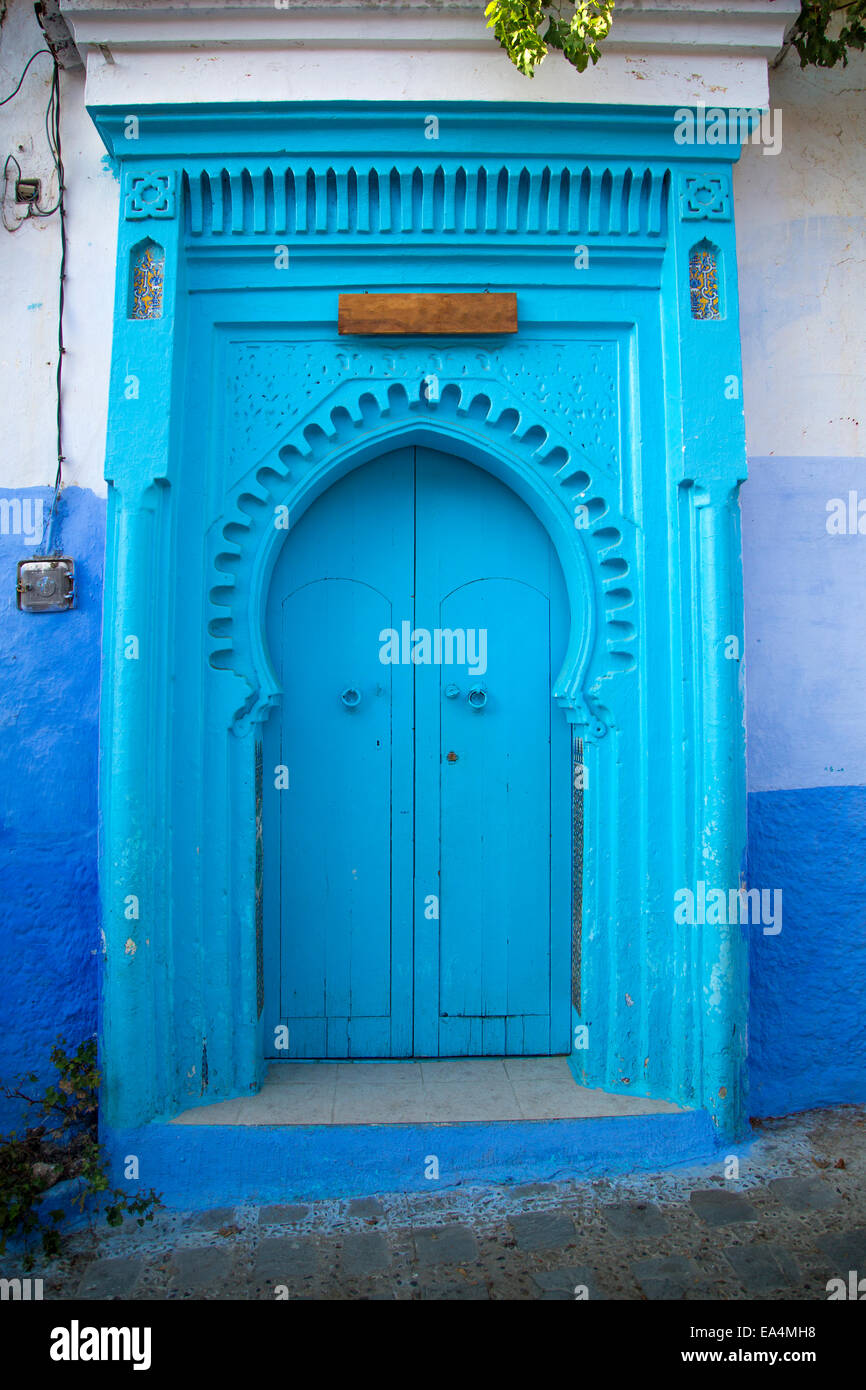 Chefchaouen città in Marocco Foto Stock