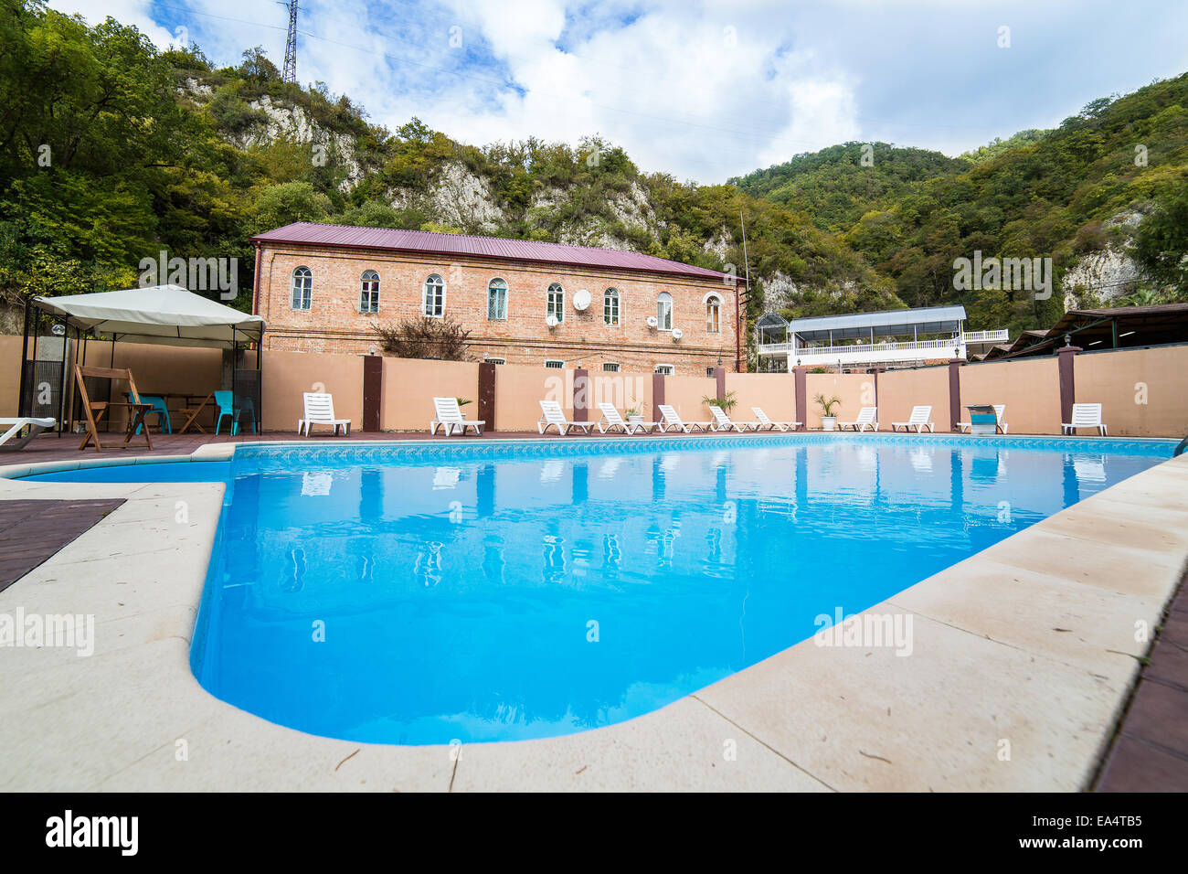 Piscina, resort Foto Stock