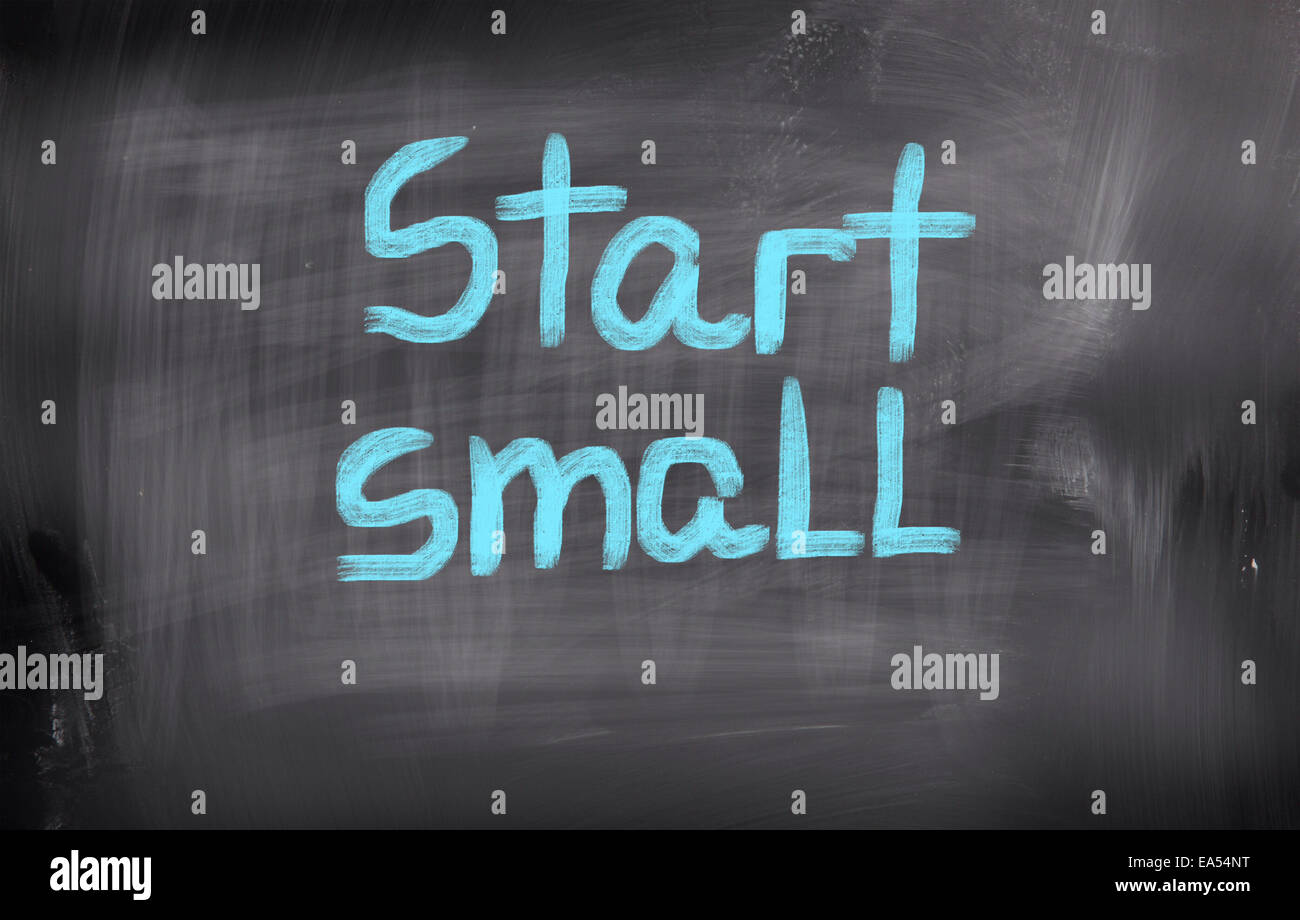 Concetto scritta a mano con Chalk - immagine a colori Foto Stock