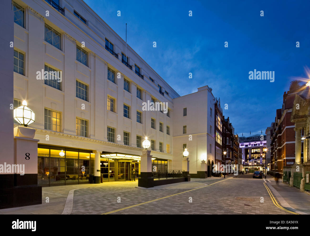 Il Beaumont Hotel, Londra, Regno Unito. Architetto: Reardon Smith Architects Limited, 2014. Foto Stock