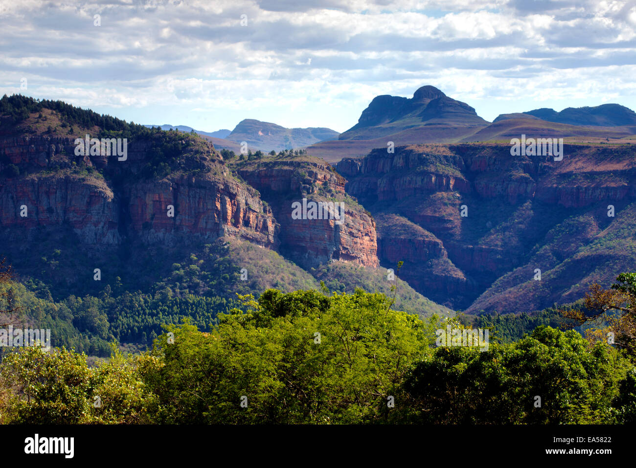 Mariepskop nel Drakensberg montagne del Sud Africa Foto Stock