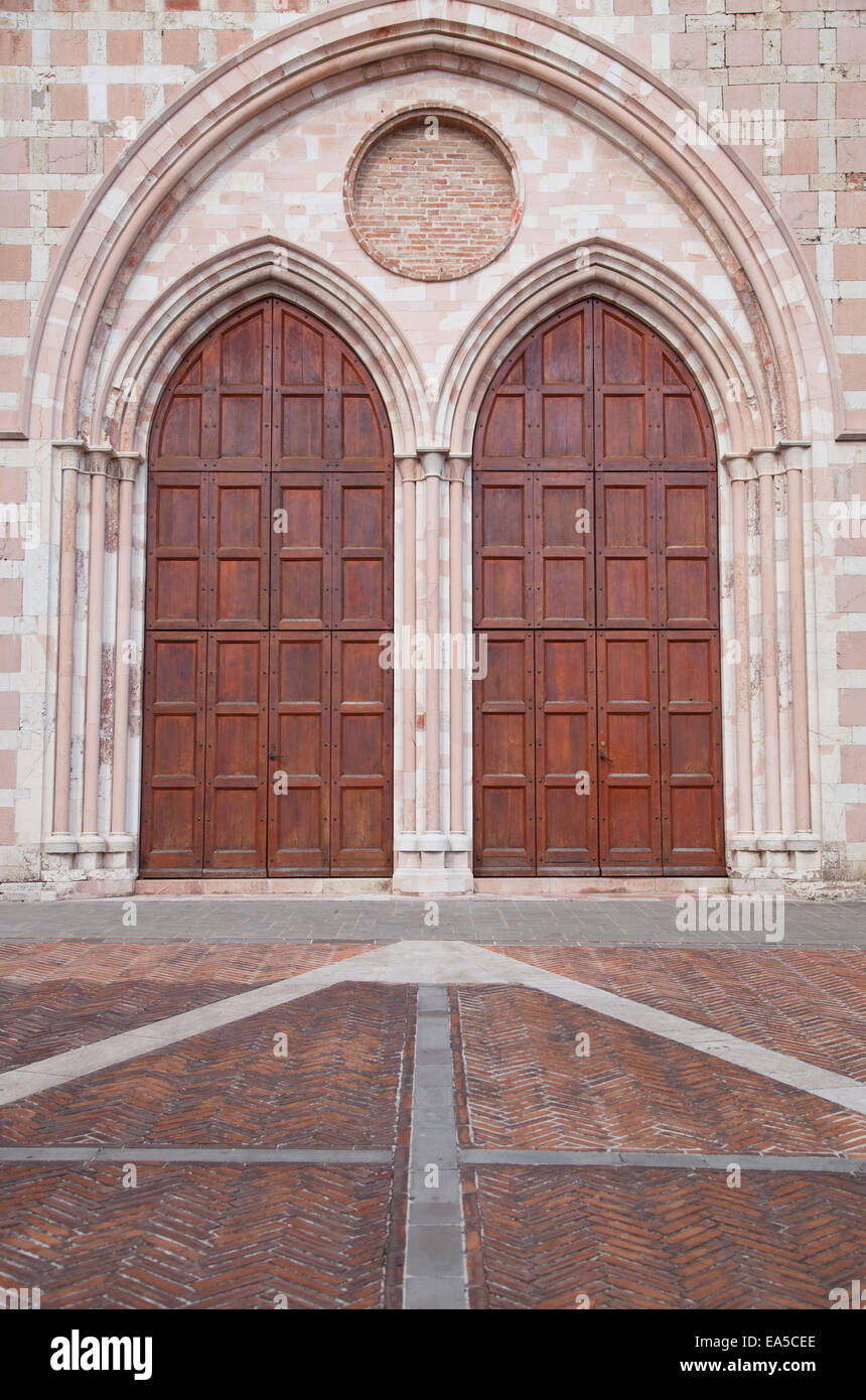 Chiesa di Sant'Agostino, Perugia, Umbria, Italia Foto Stock