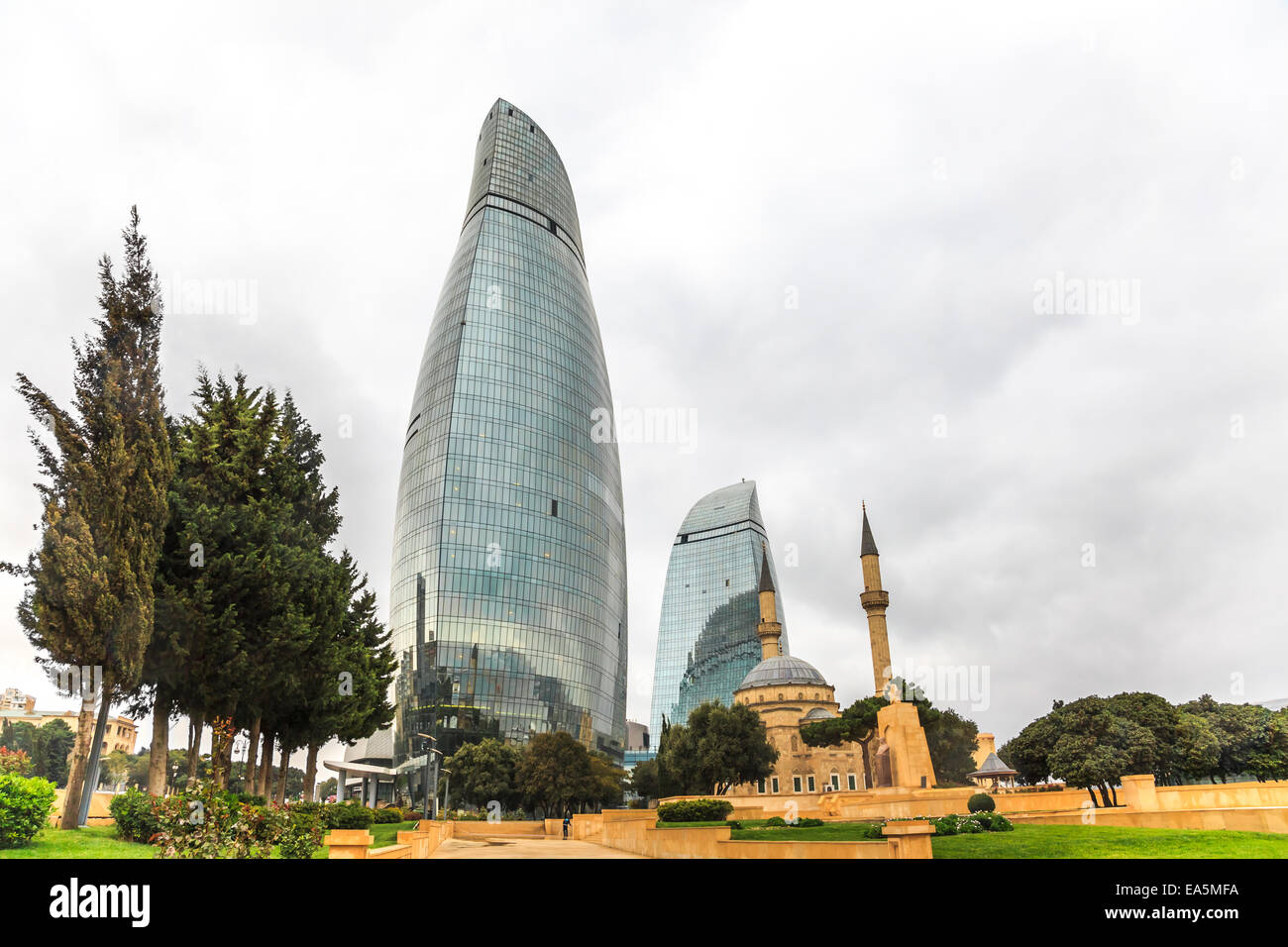 Vista della Moschea di Baku, Azerbaija Foto Stock