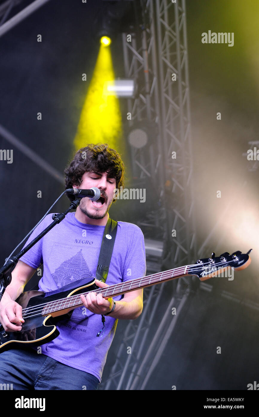Barcellona - 22 Maggio: Aliment band, eseguire presso Heineken Primavera Sound Festival 2013, Ray-Ban stadio, il 22 maggio 2013 a Barcellona Foto Stock