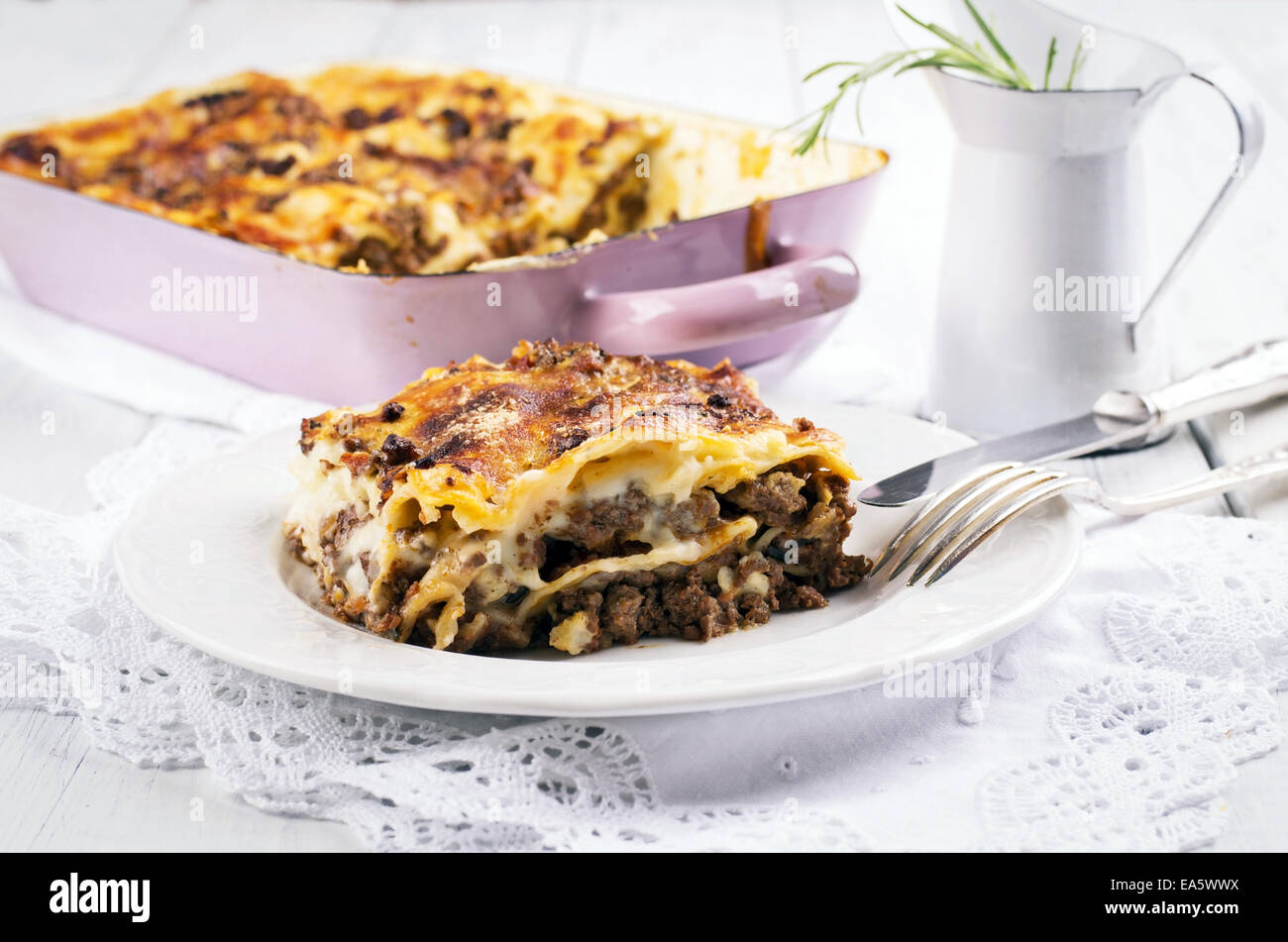 Lasagne Foto Stock