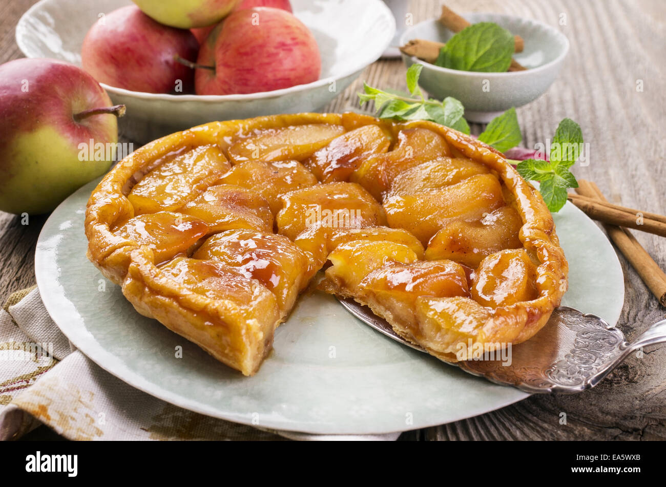 Apple Tarte tatin Foto Stock