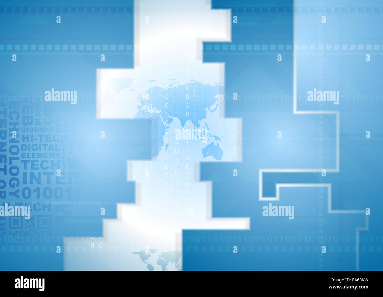 Blu brillante background tecnico Foto Stock Blu brillante background tecnico Foto Stock