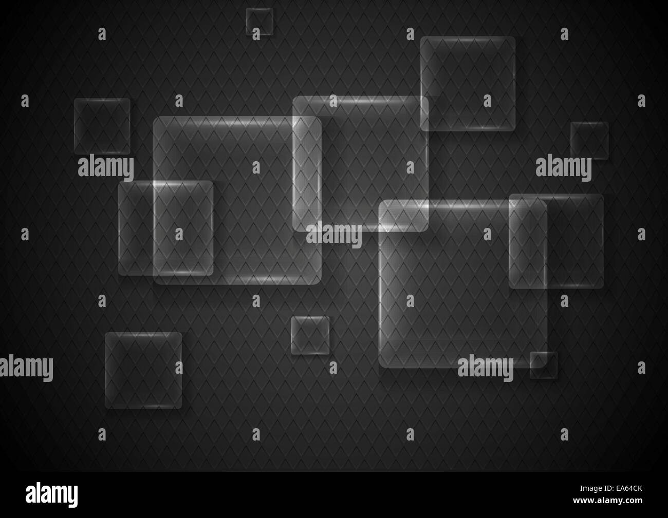 Abstract di vetro trasparente piazze Foto Stock