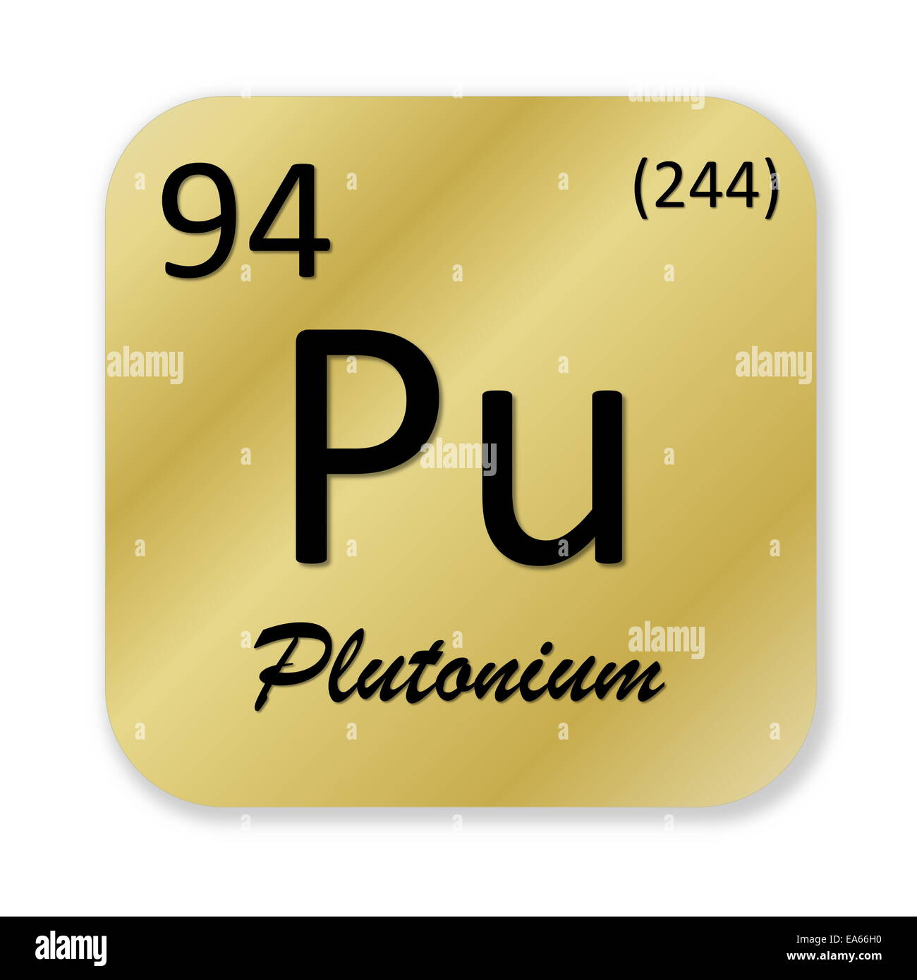 Elemento di plutonio Foto Stock